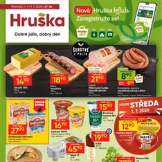 Hruška leták - náhled letáku platný od 01.07.2026