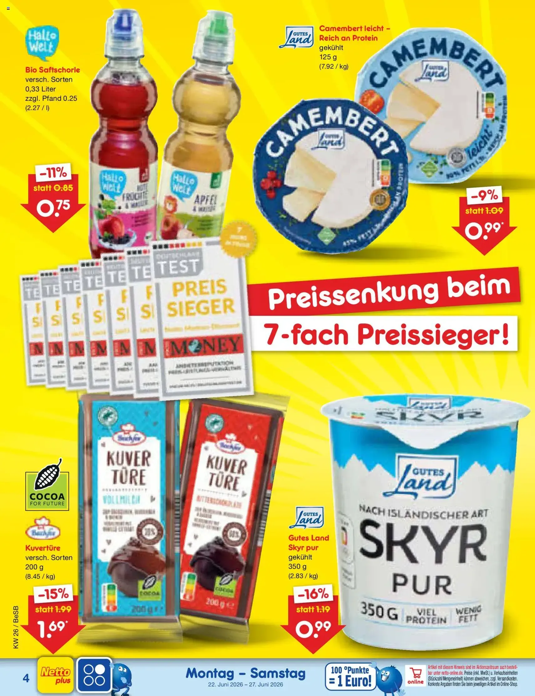 Netto Marken-Discount Prospekt - Gültiger Prospekt ab 22.06.2026, Seite 4 von insgesamt 62