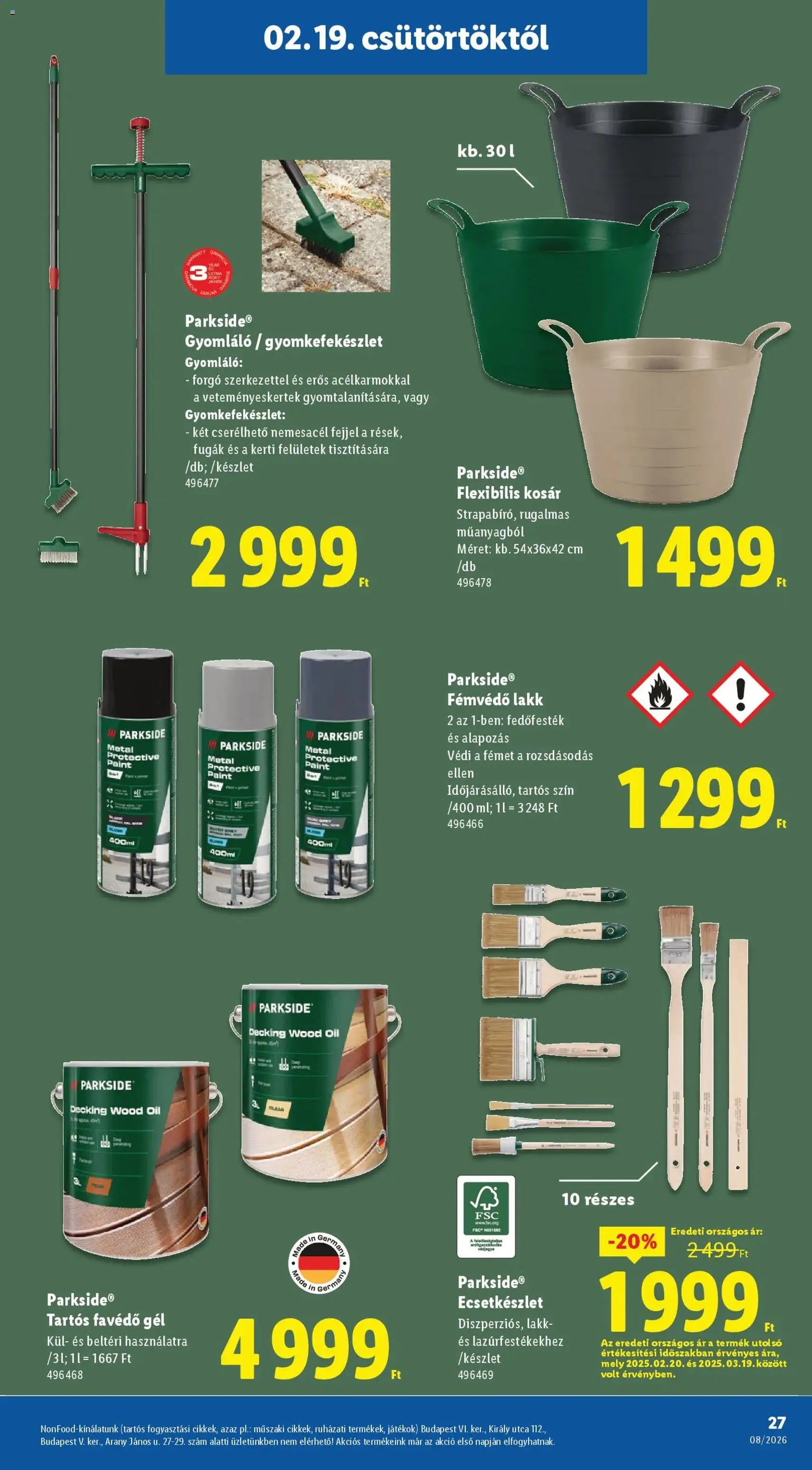 Lidl Akciós újság - 2026.02.19. érvényes szórólap 27 oldal 58 oldalból