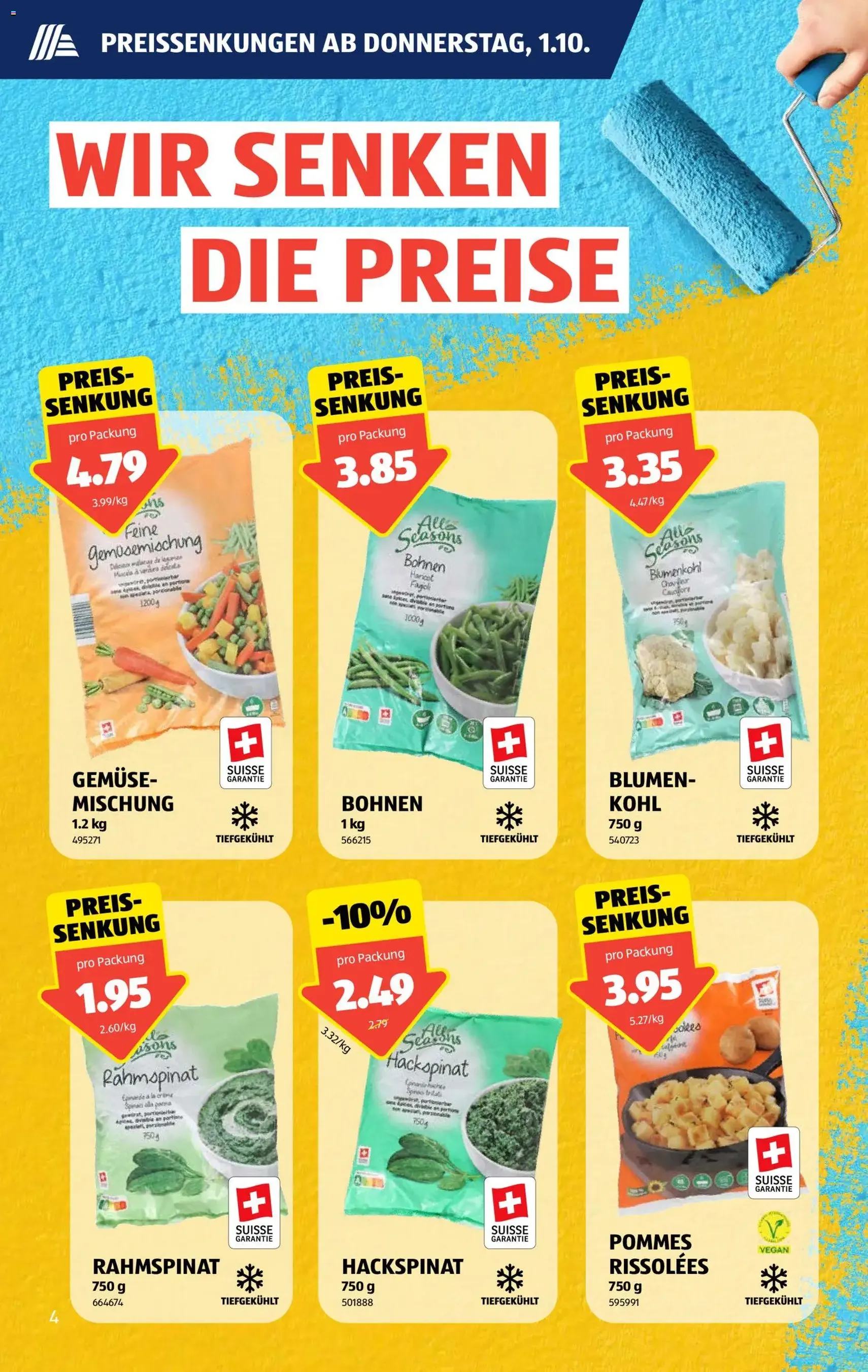 Aldi aktionen - Gültiger Prospekt ab 01.10.2026, Seite 4 von insgesamt 36