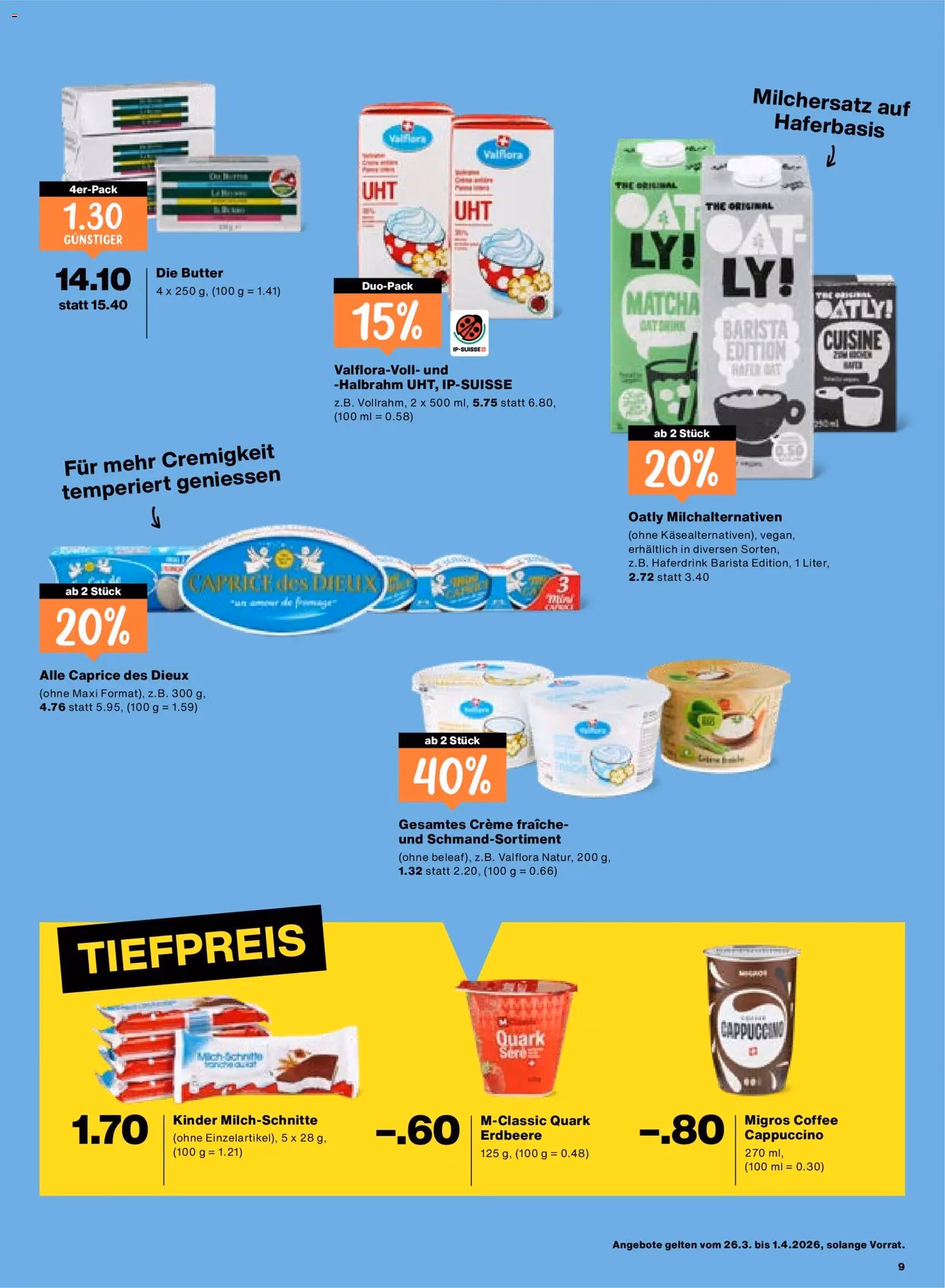 Migros aktionen - Gültiger Prospekt ab 26.03.2026, Seite 9 von insgesamt 24