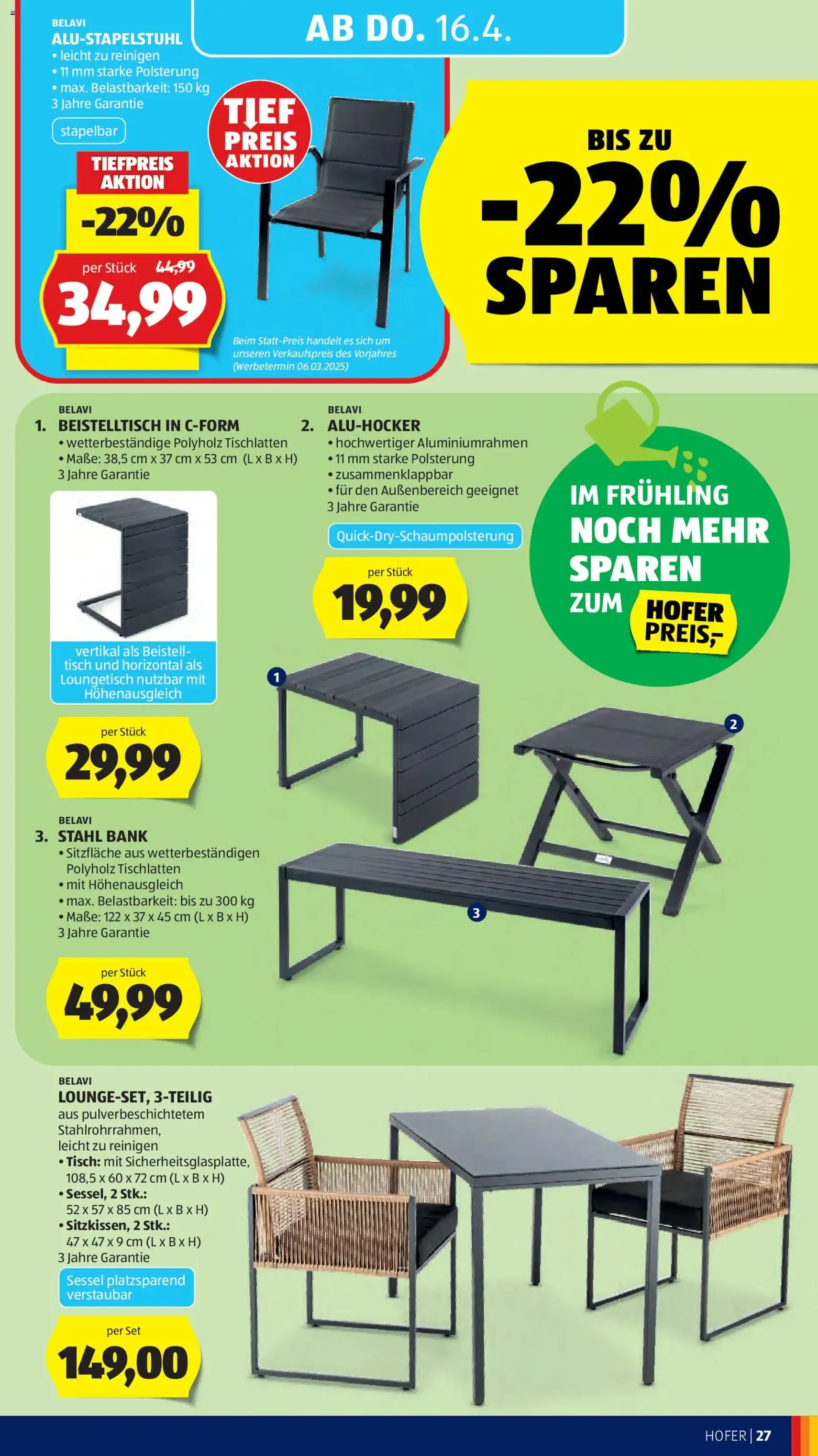 Hofer Flugblatt - Gültiger Prospekt ab 08.04.2026, Seite 31 von insgesamt 37