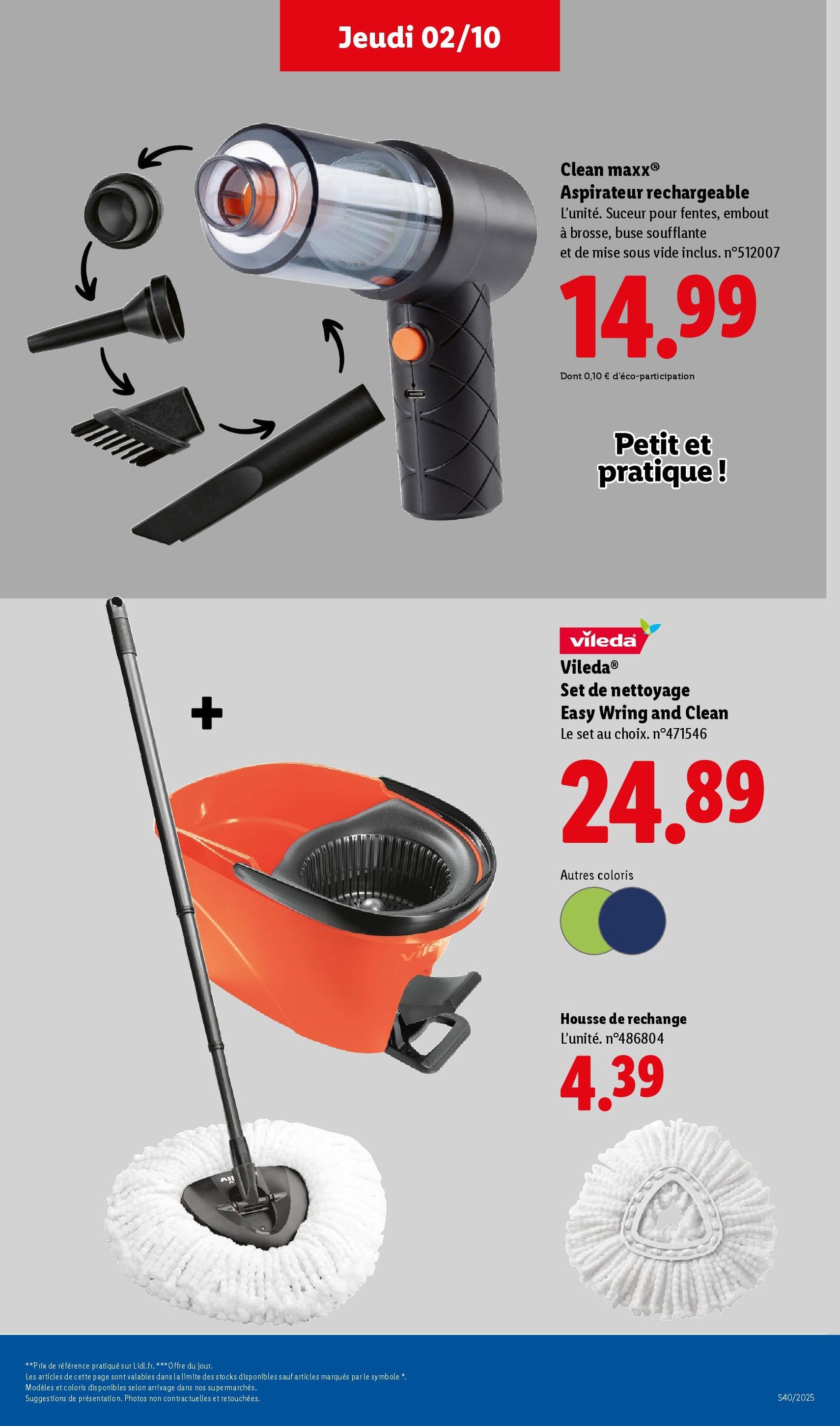 LIDL catalogue semaine 40 - brochure valable à partir du 02/10/2025, page 43 sur 76 LIDL catalogue semaine 40 - brochure valable à partir du 02/10/2025, page 43 sur 76