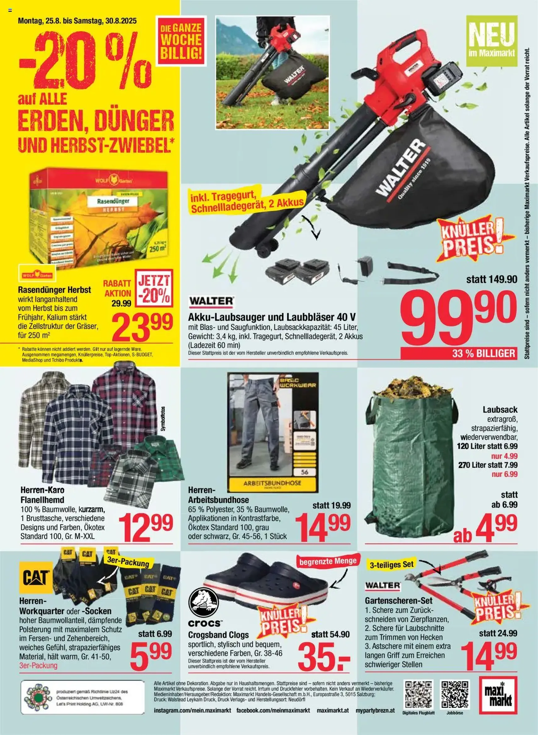 Maximarkt Flugblatt - Gültiger Prospekt ab 25.08.2025, Seite 28 von insgesamt 28 Maximarkt Flugblatt - Gültiger Prospekt ab 25.08.2025, Seite 28 von insgesamt 28