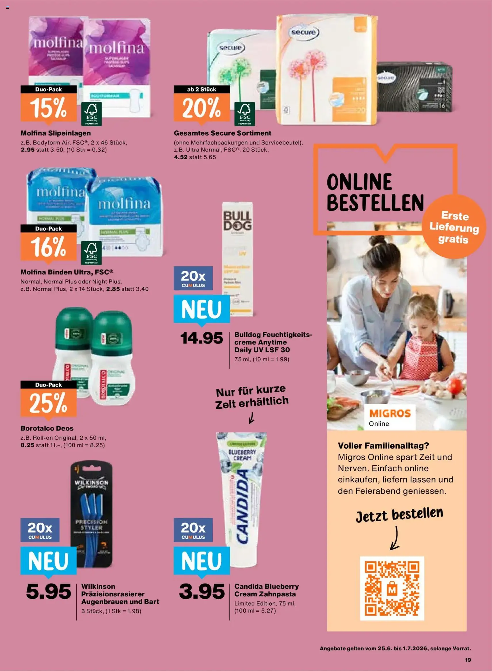 Migros aktionen - Gültiger Prospekt ab 25.06.2026, Seite 19 von insgesamt 24
