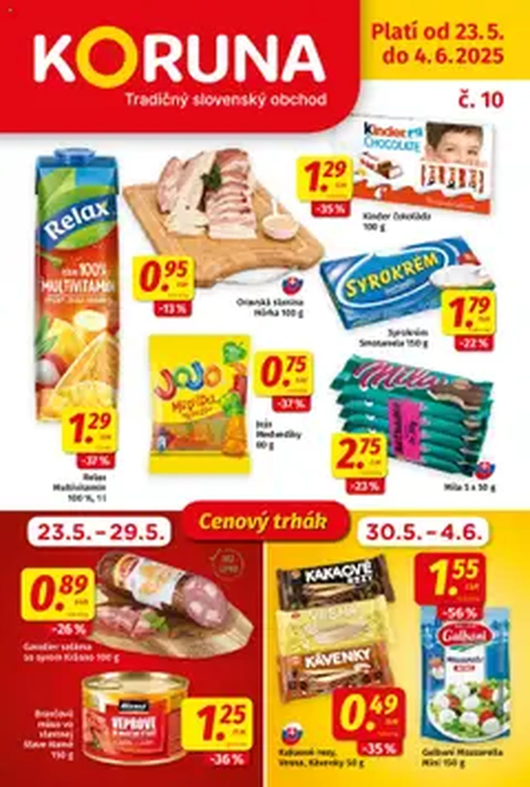 Koruna leták - platný leták od 23.05.2025 strana 1 z 1
