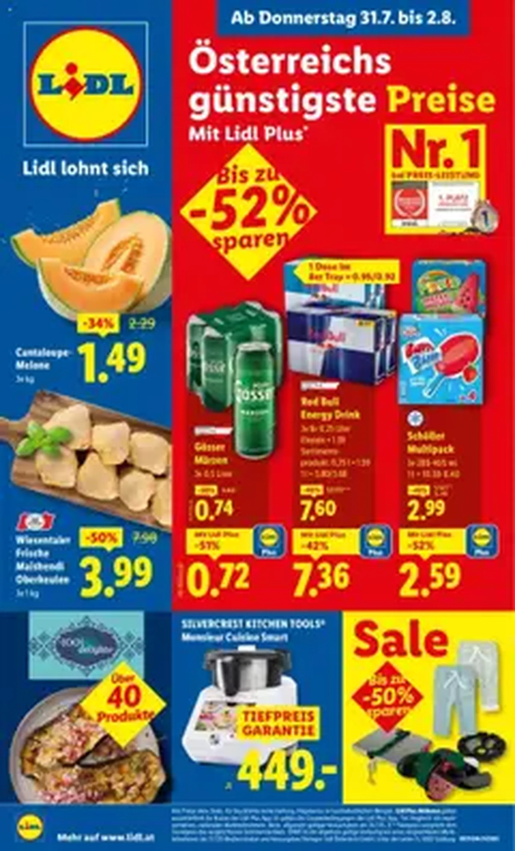 Lidl Flugblatt - Gültiger Prospekt ab 31.07.2025, Seite 1 von insgesamt 1