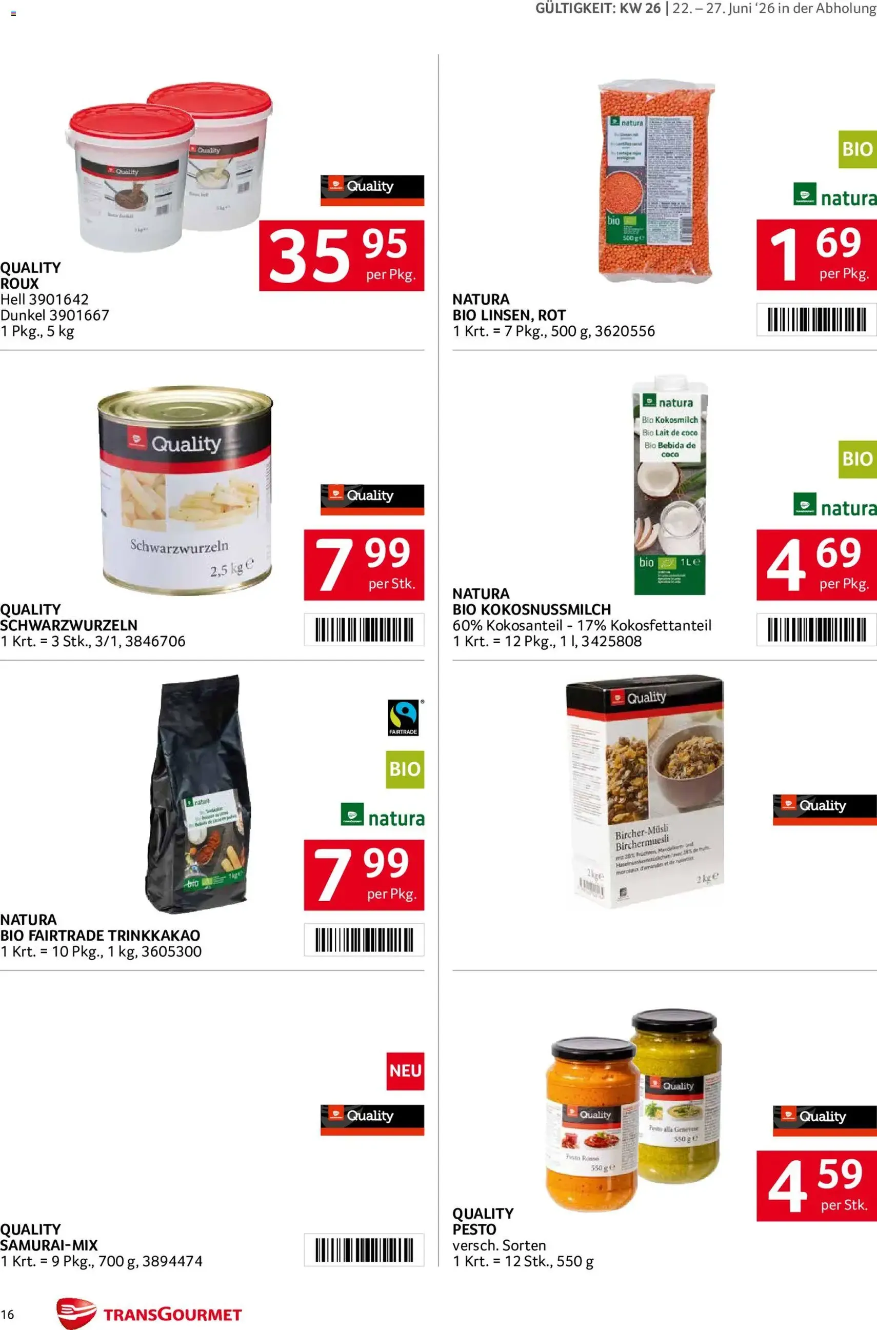 Transgourmet Flugblatt - Gültiger Prospekt ab 22.06.2026, Seite 15 von insgesamt 31