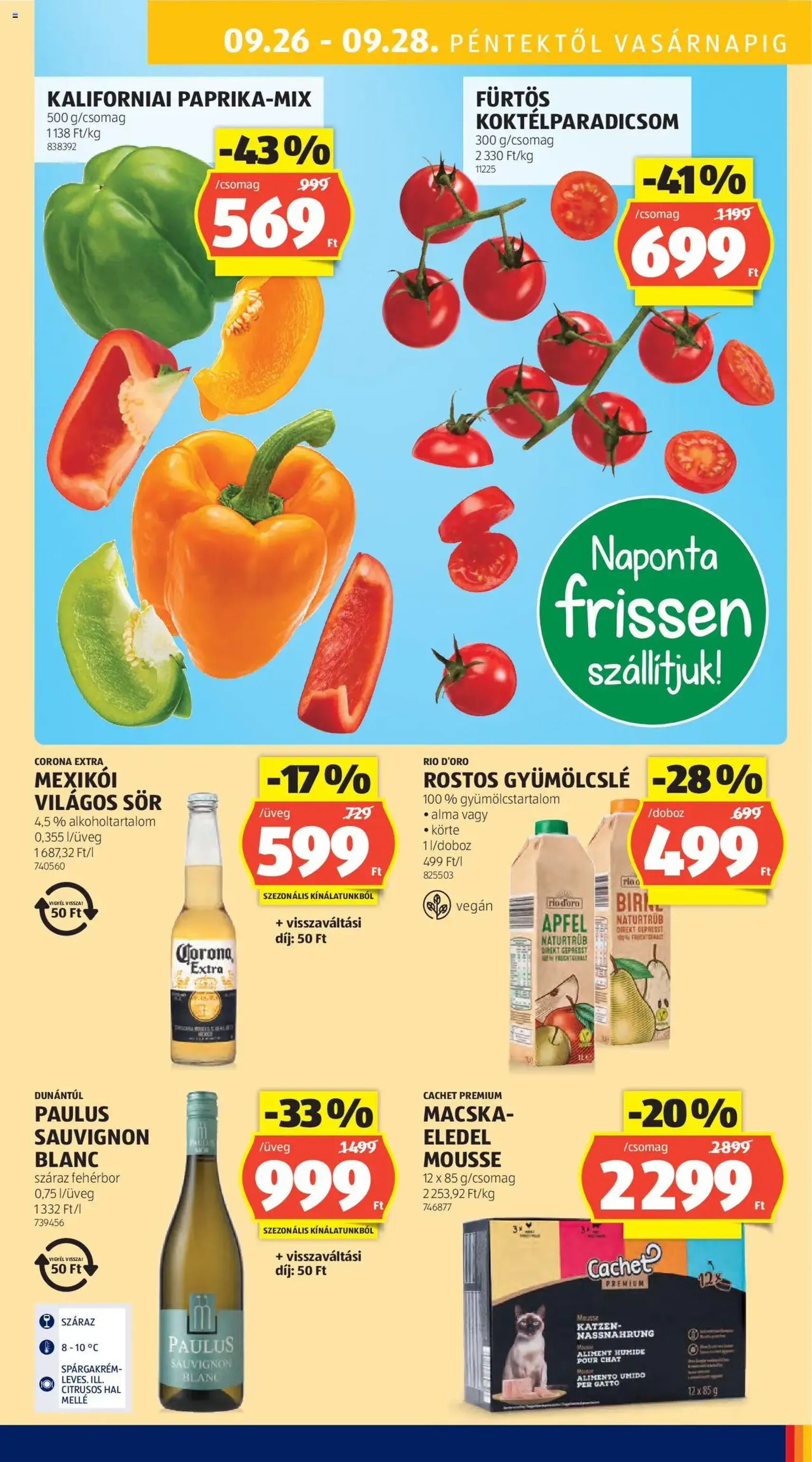 Aldi Akciós újság - 2025.09.25. érvényes szórólap 47 oldal 51 oldalból Aldi Akciós újság - 2025.09.25. érvényes szórólap 47 oldal 51 oldalból