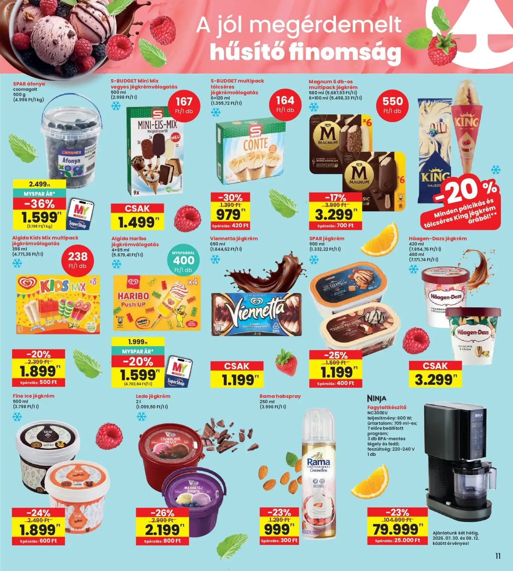 Interspar akciós újság - 2026.07.30. érvényes szórólap 11 oldal 19 oldalból