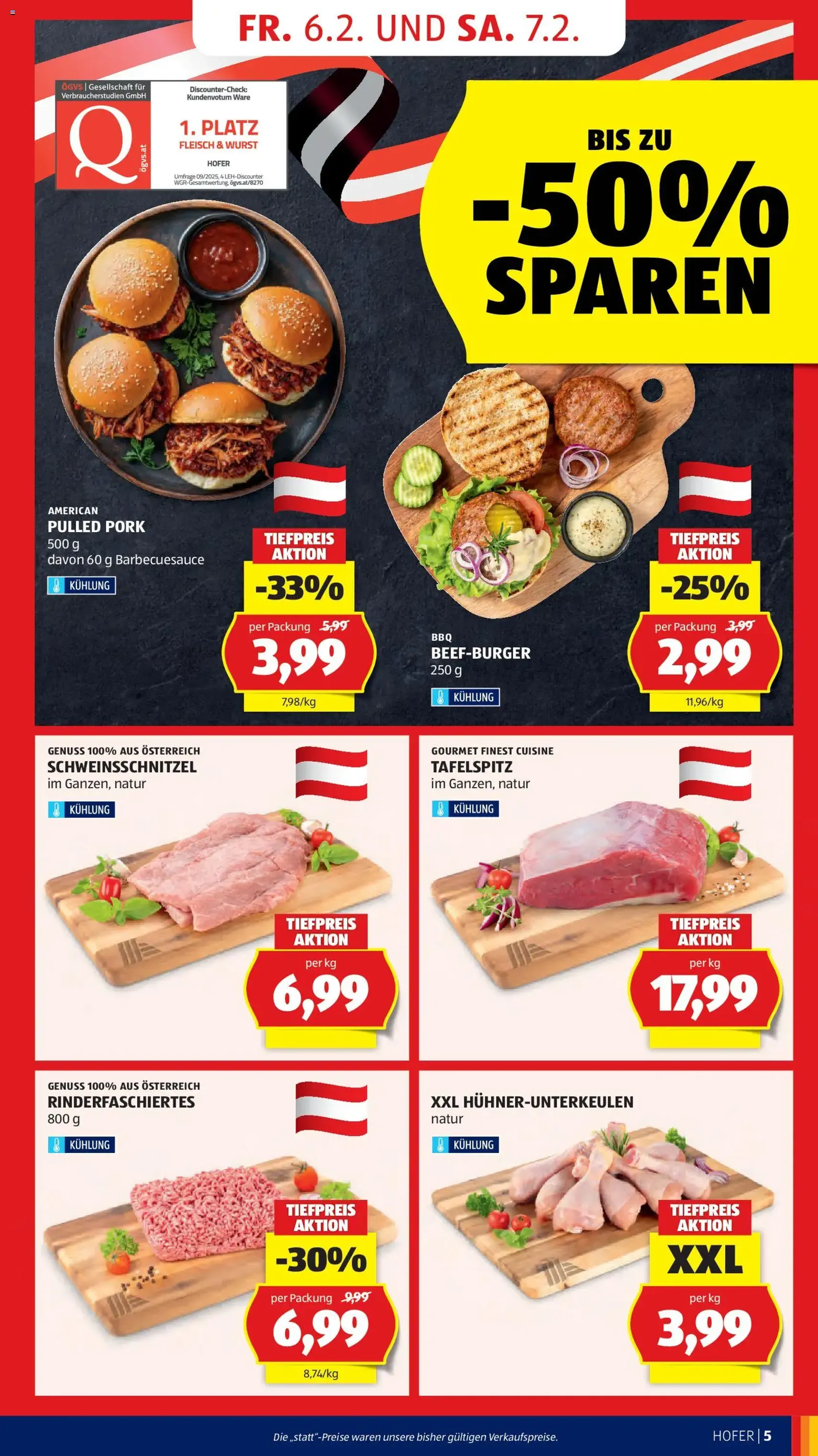 Hofer Flugblatt - Gültiger Prospekt ab 06.02.2026, Seite 7 von insgesamt 43
