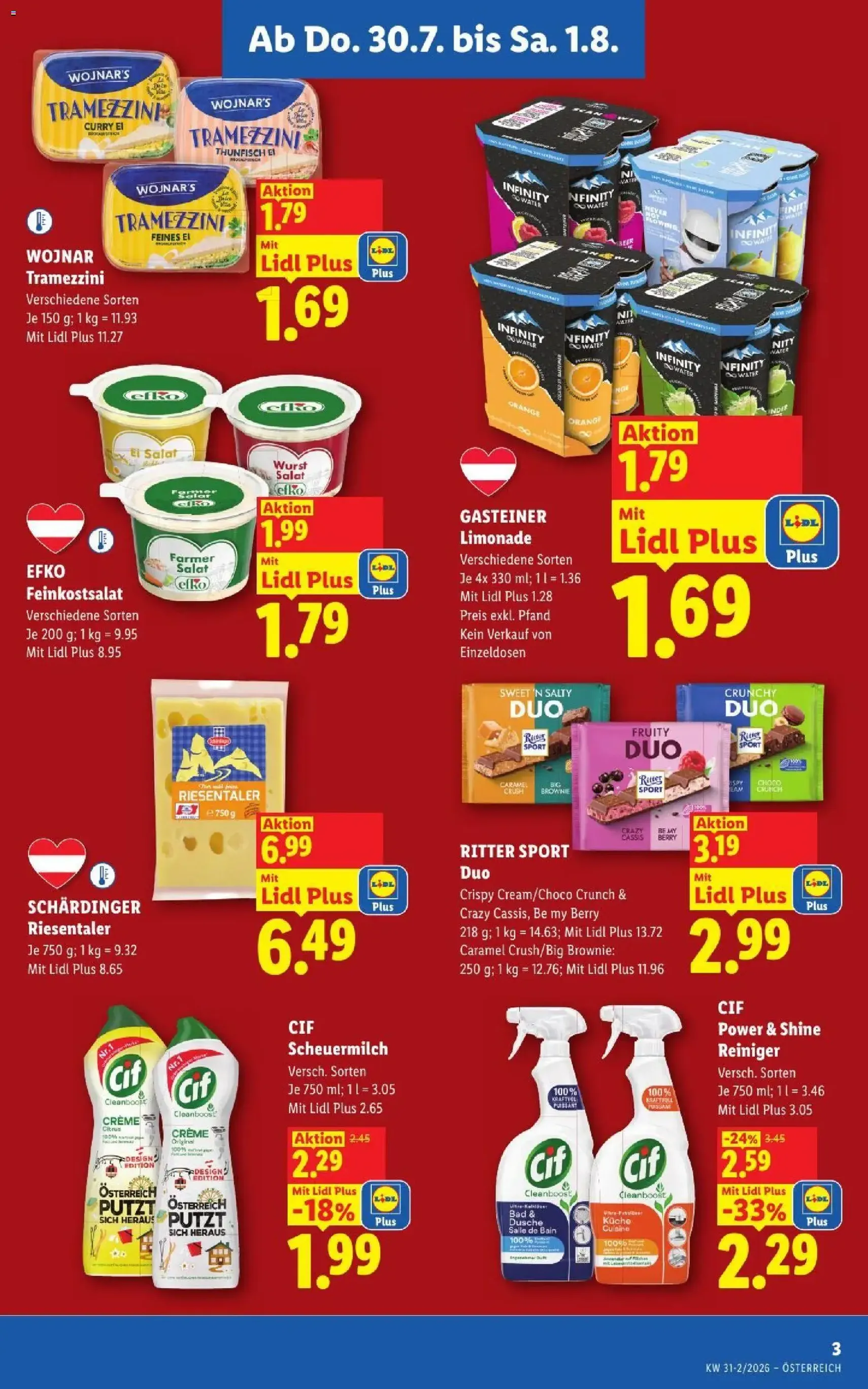 Lidl - Flugblatt - Gültiger Prospekt ab 30.07.2026, Seite 3 von insgesamt 52