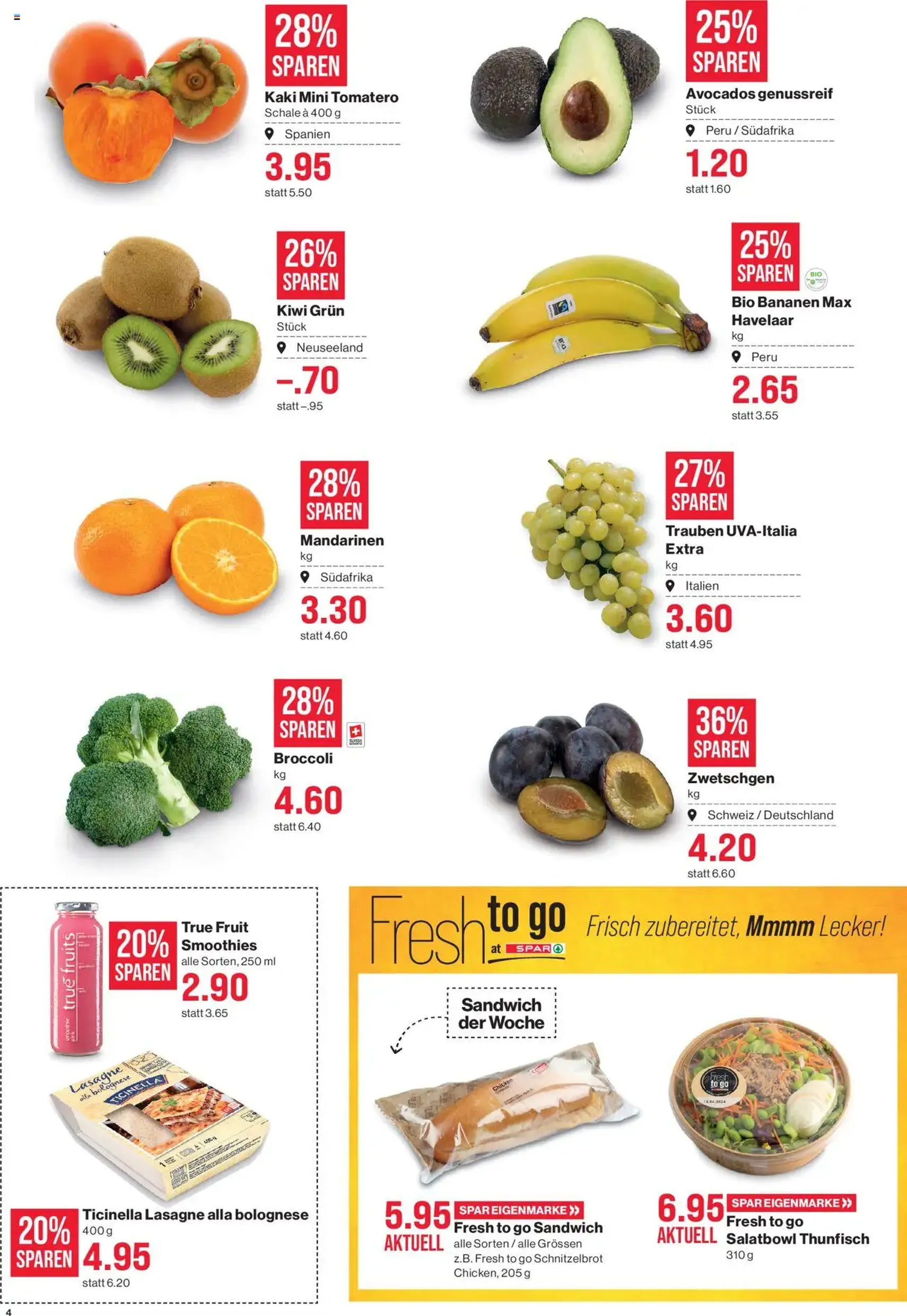 SPAR Aktionen - Gültiger Prospekt ab 11.09.2025, Seite 4 von insgesamt 22 SPAR Aktionen - Gültiger Prospekt ab 11.09.2025, Seite 4 von insgesamt 22