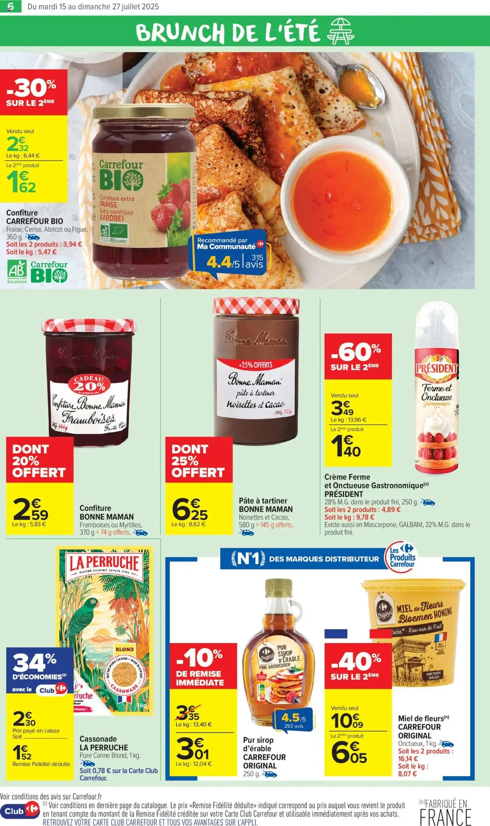 Carrefour Market catalogue semaine 29 - brochure valable à partir du 15/07/2025, page 8 sur 54 Carrefour Market catalogue semaine 29 - brochure valable à partir du 15/07/2025, page 8 sur 54