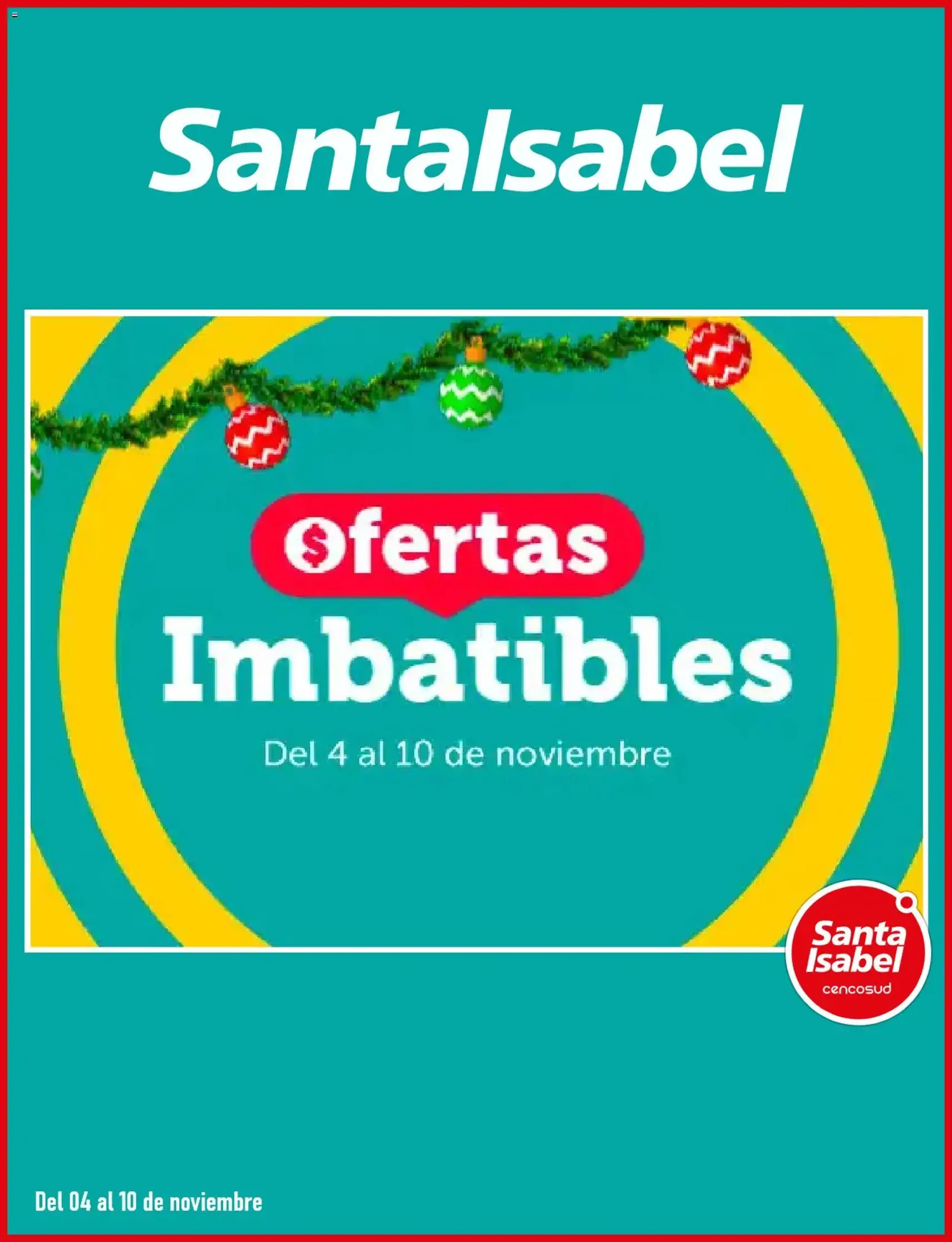 Santa Isabel ofertas - folleto válido desde 04.11.2025 página 1 de 5