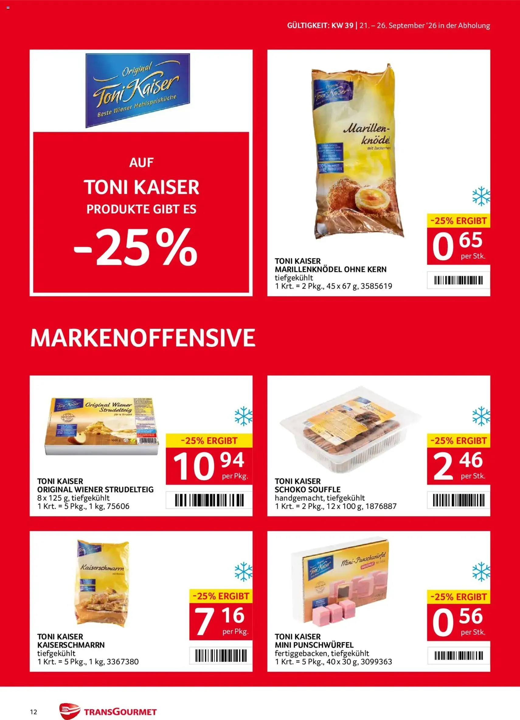 Transgourmet Flugblatt - Gültiger Prospekt ab 20.09.2026, Seite 10 von insgesamt 38