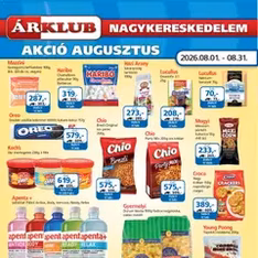 ÁRKLUB akciós újság - szórólap előnézete érvényes 2026.08.01. -tól