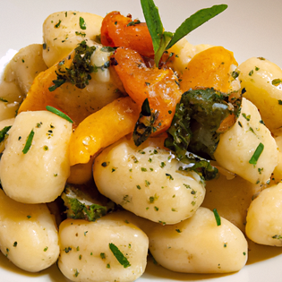 Recipe preview Delicious Fluffy Gnocchi with Roasted Vegetables