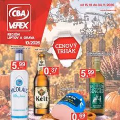 CBA Verex leták - náhľad letáku platný od 15.10.2026