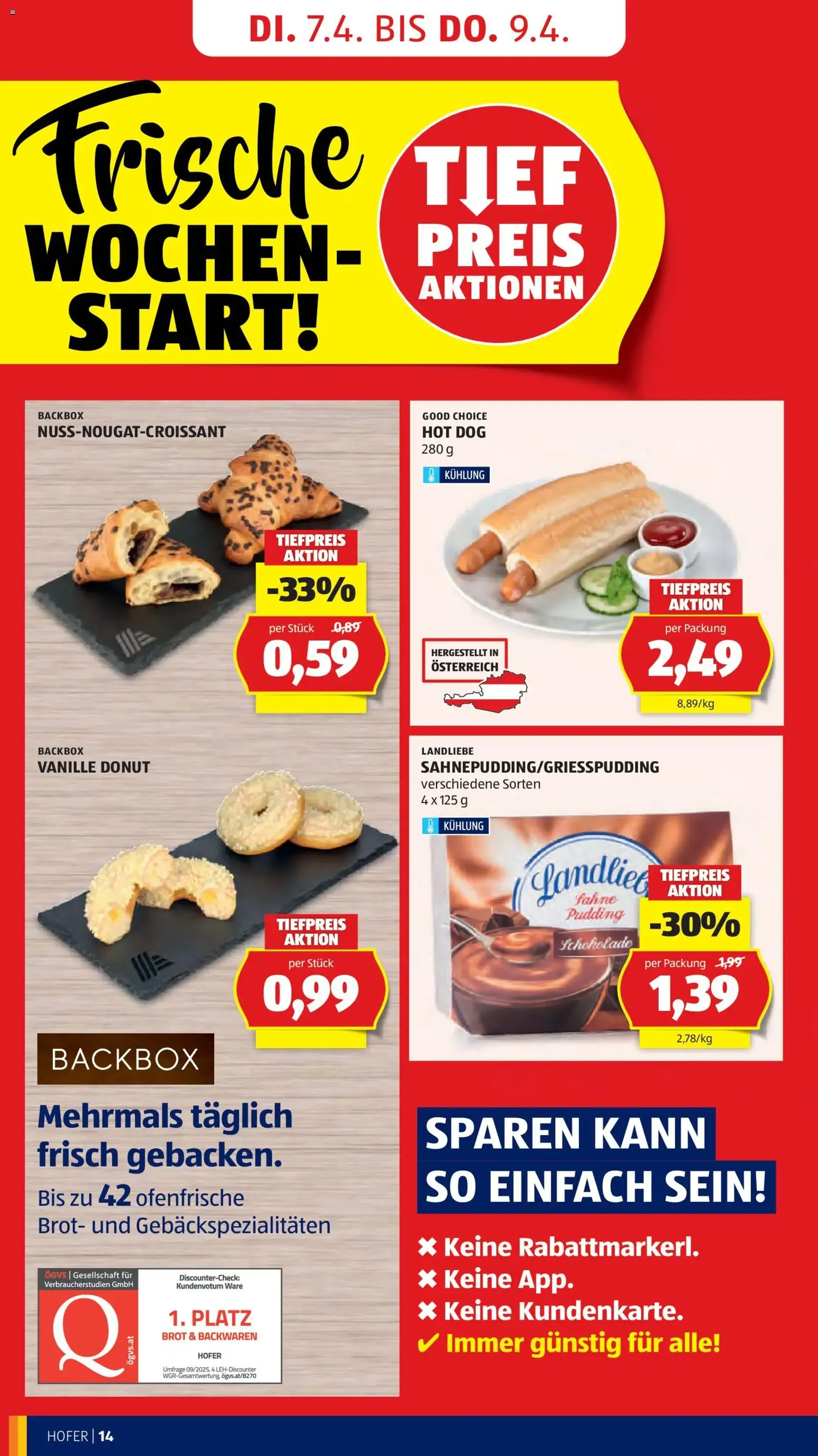 Hofer Flugblatt - Gültiger Prospekt ab 01.04.2026, Seite 16 von insgesamt 41