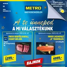 Metro - Élelmiszer és Szezonális katalógus 2025/12 - szórólap előnézete érvényes 2025.12.01. -tól