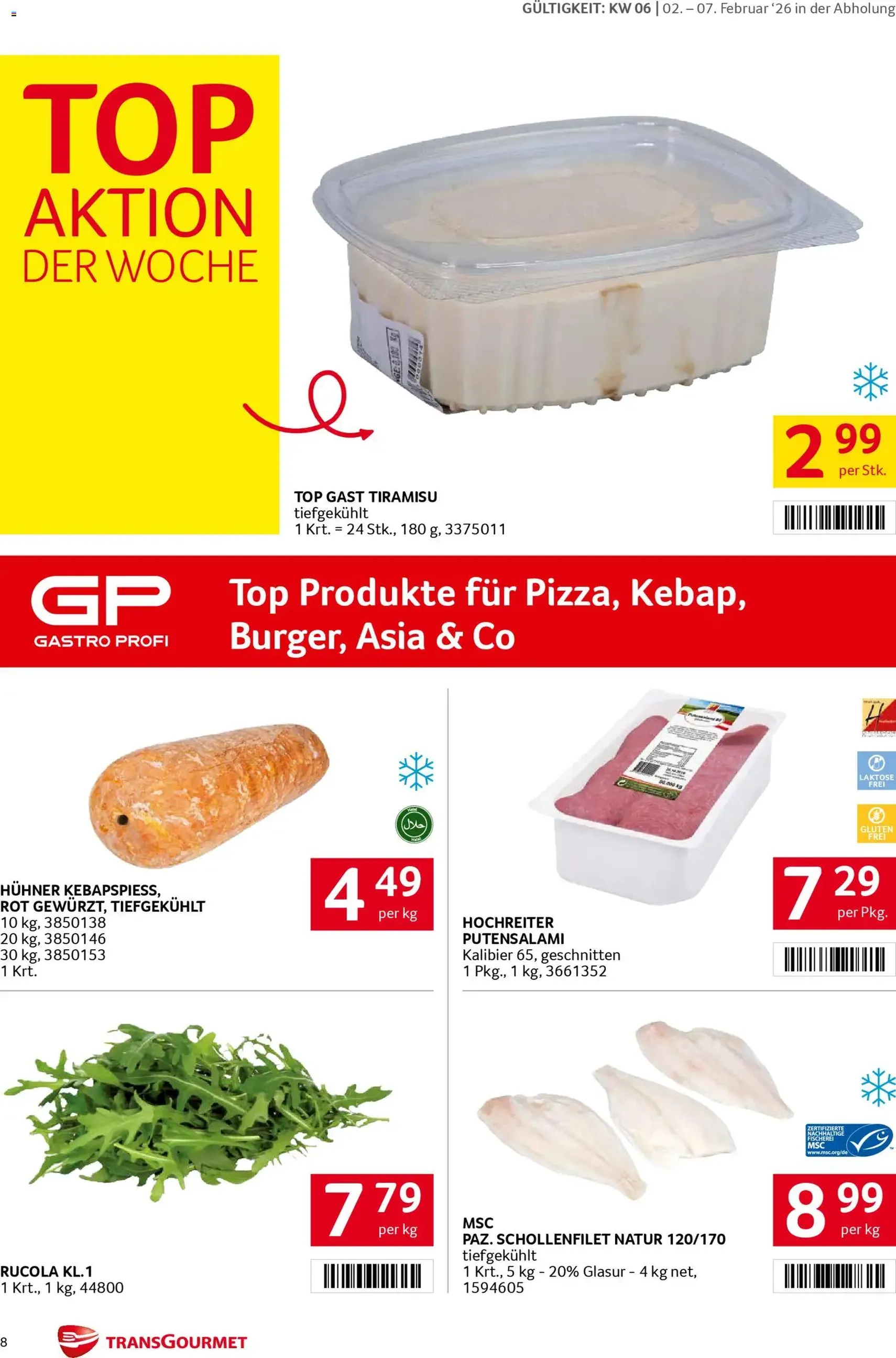 Transgourmet Flugblatt - Gültiger Prospekt ab 02.02.2026, Seite 8 von insgesamt 31
