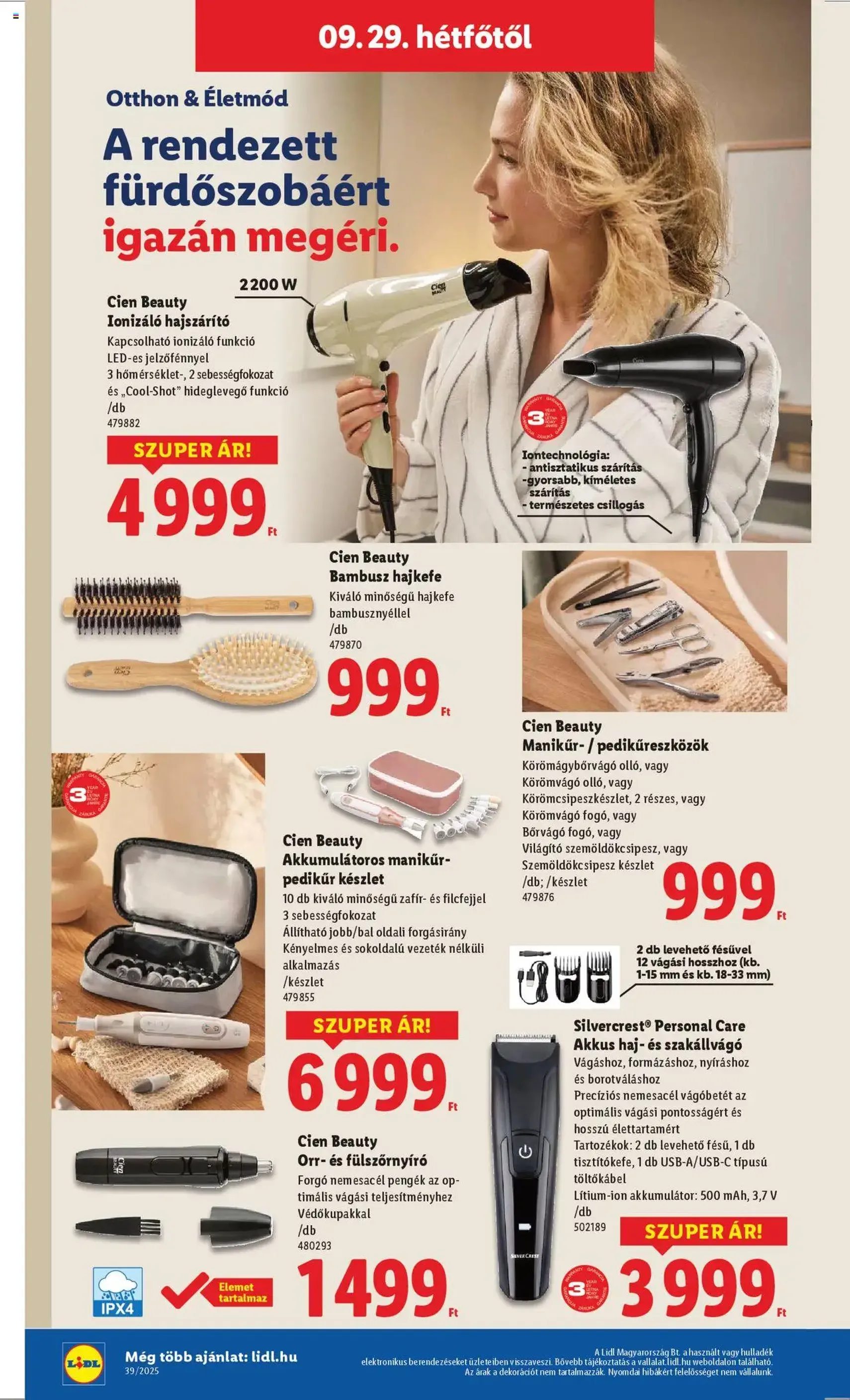 Lidl Akciós újság - 2025.09.25. érvényes szórólap 54 oldal 68 oldalból Lidl Akciós újság - 2025.09.25. érvényes szórólap 54 oldal 68 oldalból