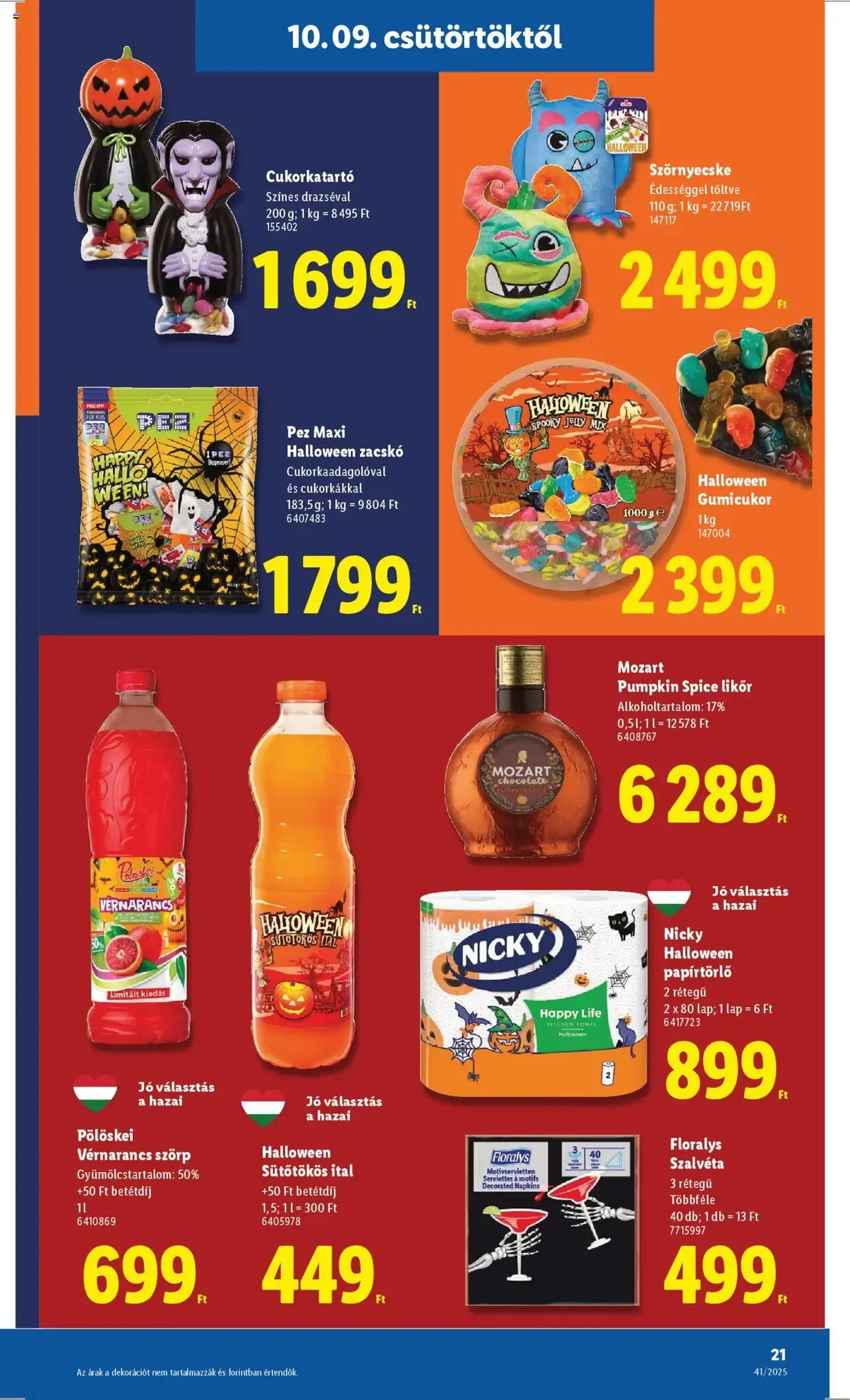 Lidl Akciós újság - 2025.10.09. érvényes szórólap 21 oldal 64 oldalból