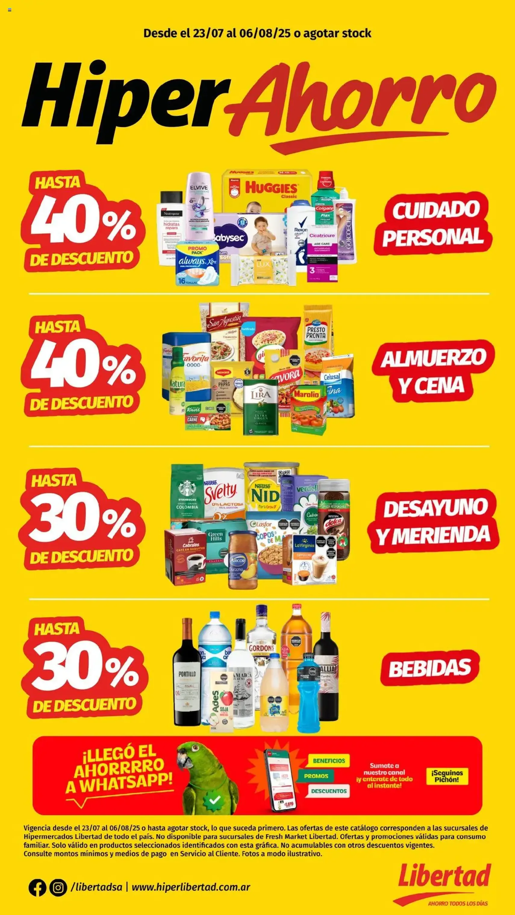Hipermercado Libertad catálogo - folleto válido desde 23/07/2025 página 1 de 12 Hipermercado Libertad catálogo - folleto válido desde 23/07/2025 página 1 de 12