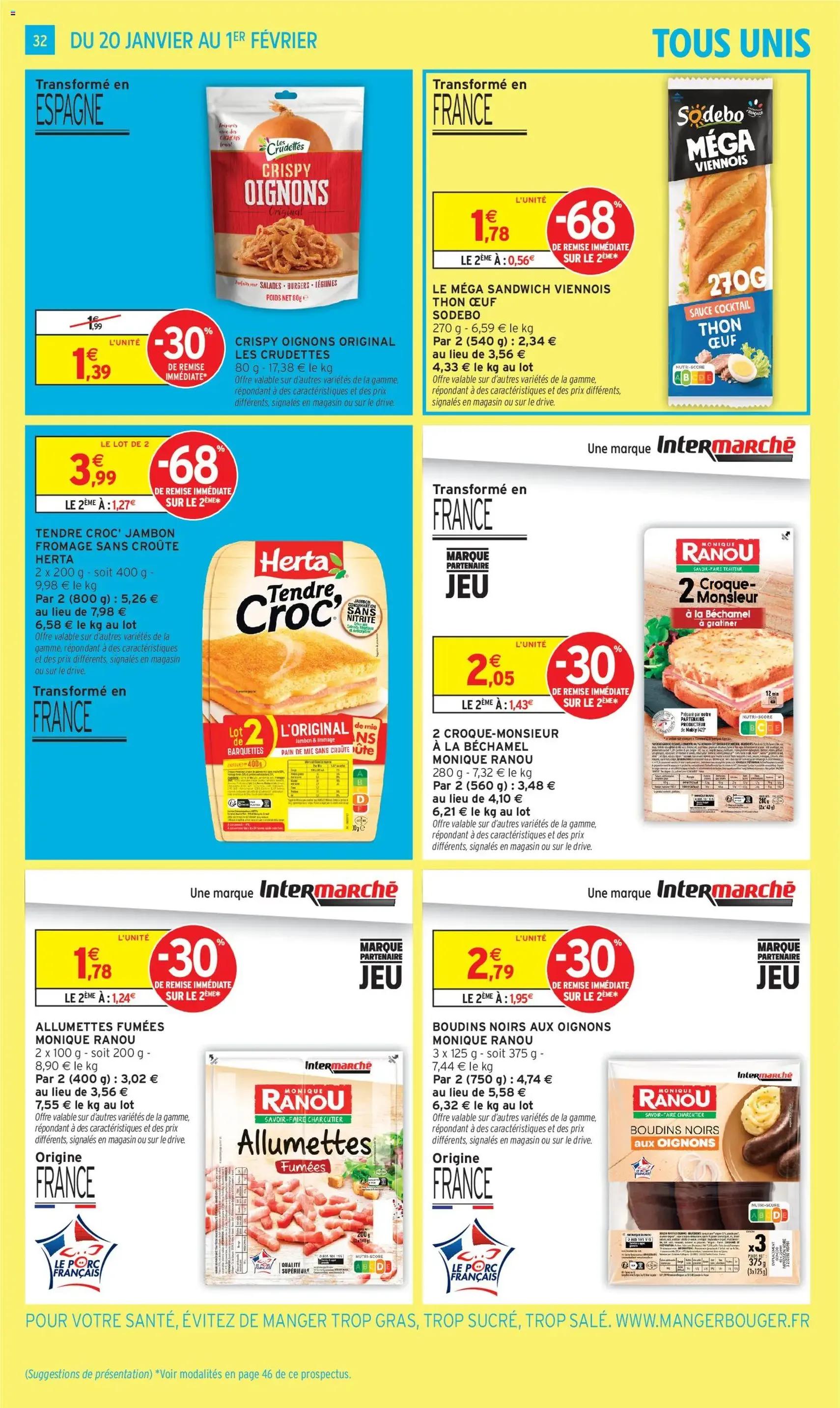 Intermarché catalogue semaine 4 - brochure valable à partir du 20/01/2026, page 32 sur 52