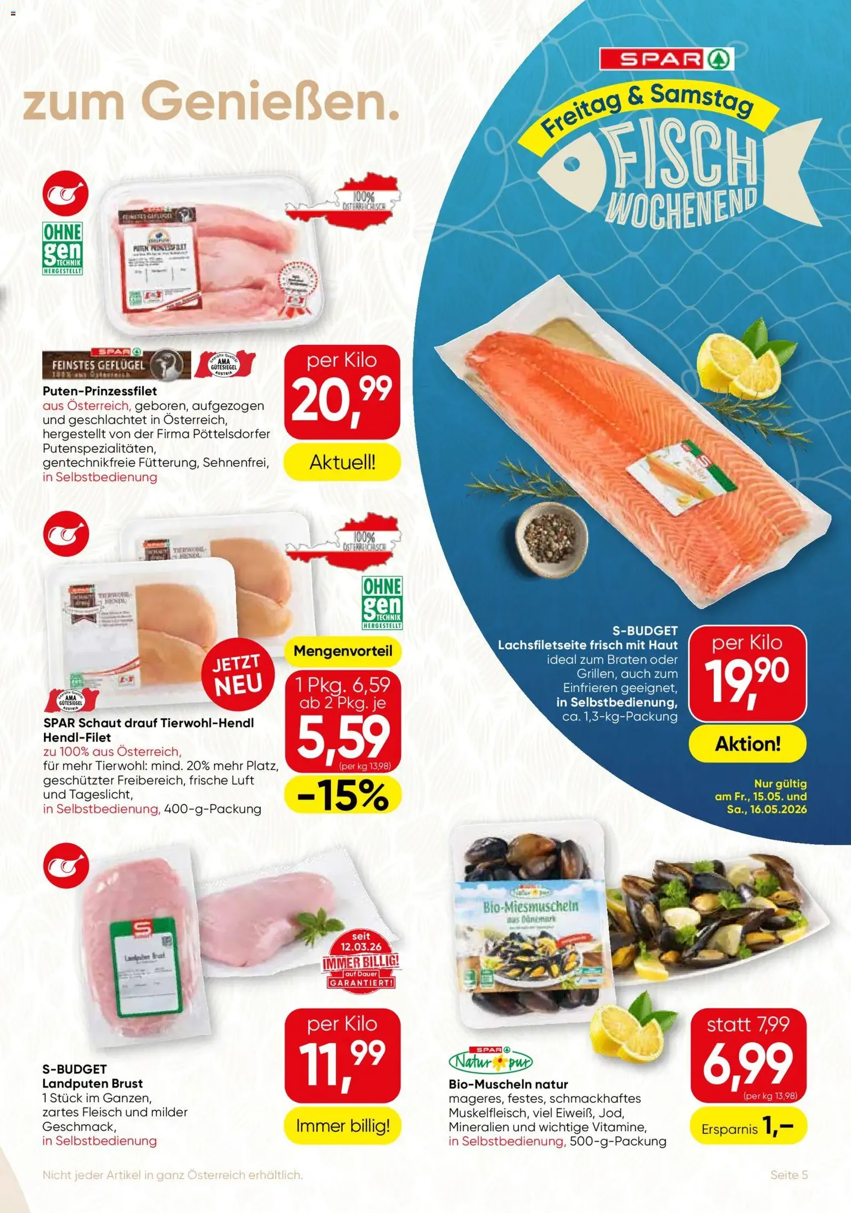 SPAR Gourmet Flugblatt - Gültiger Prospekt ab 13.05.2026, Seite 5 von insgesamt 8