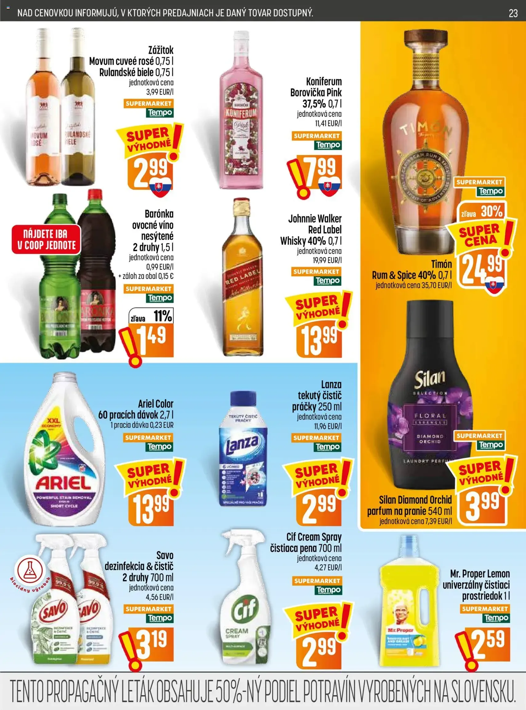 COOP Jednota leták - platný leták od 30.07.2026 strana 23 z 28