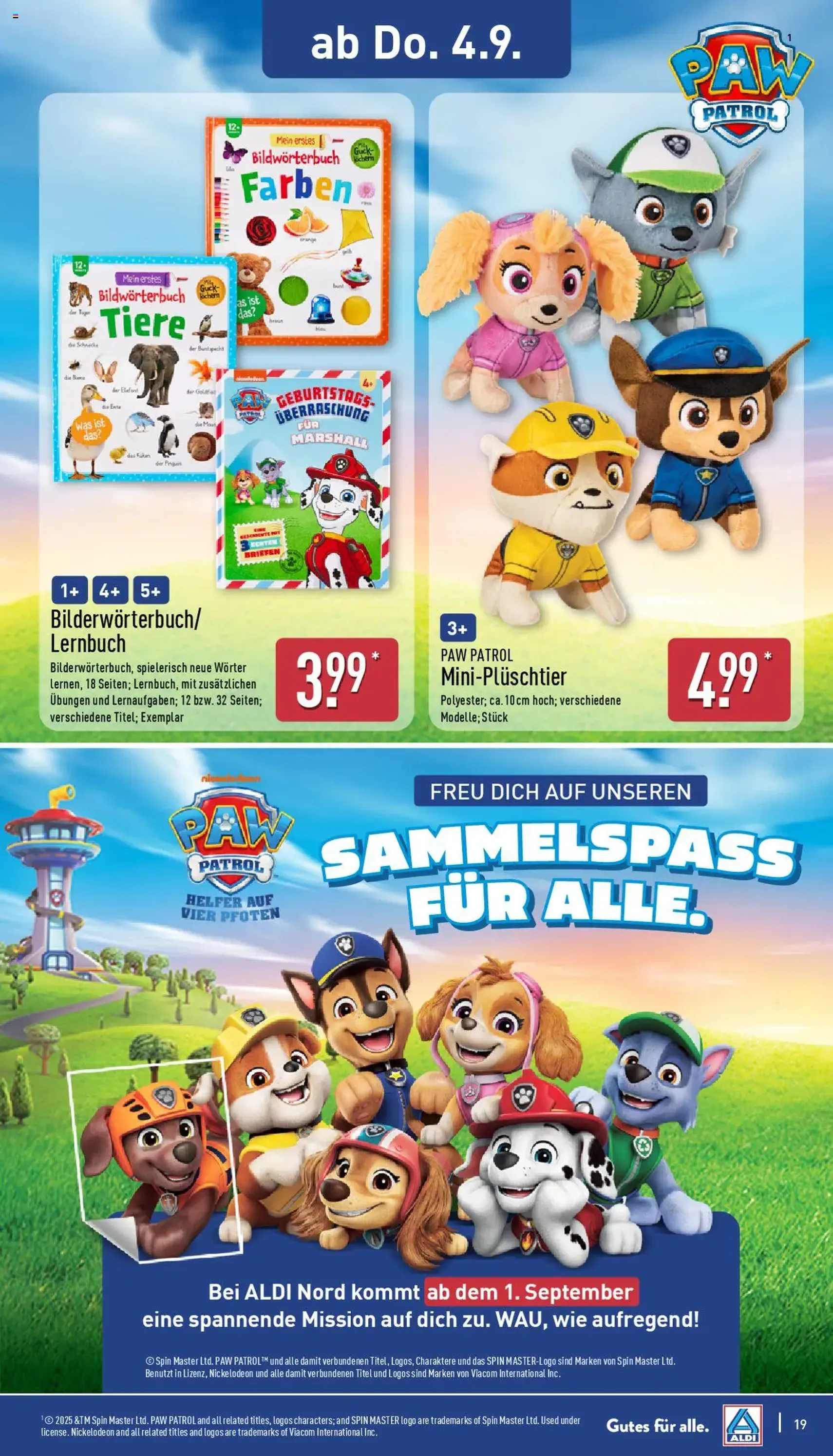 Aldi Prospekt - Gültiger Prospekt ab 01.09.2025, Seite 19 von insgesamt 43 Aldi Prospekt - Gültiger Prospekt ab 01.09.2025, Seite 19 von insgesamt 43