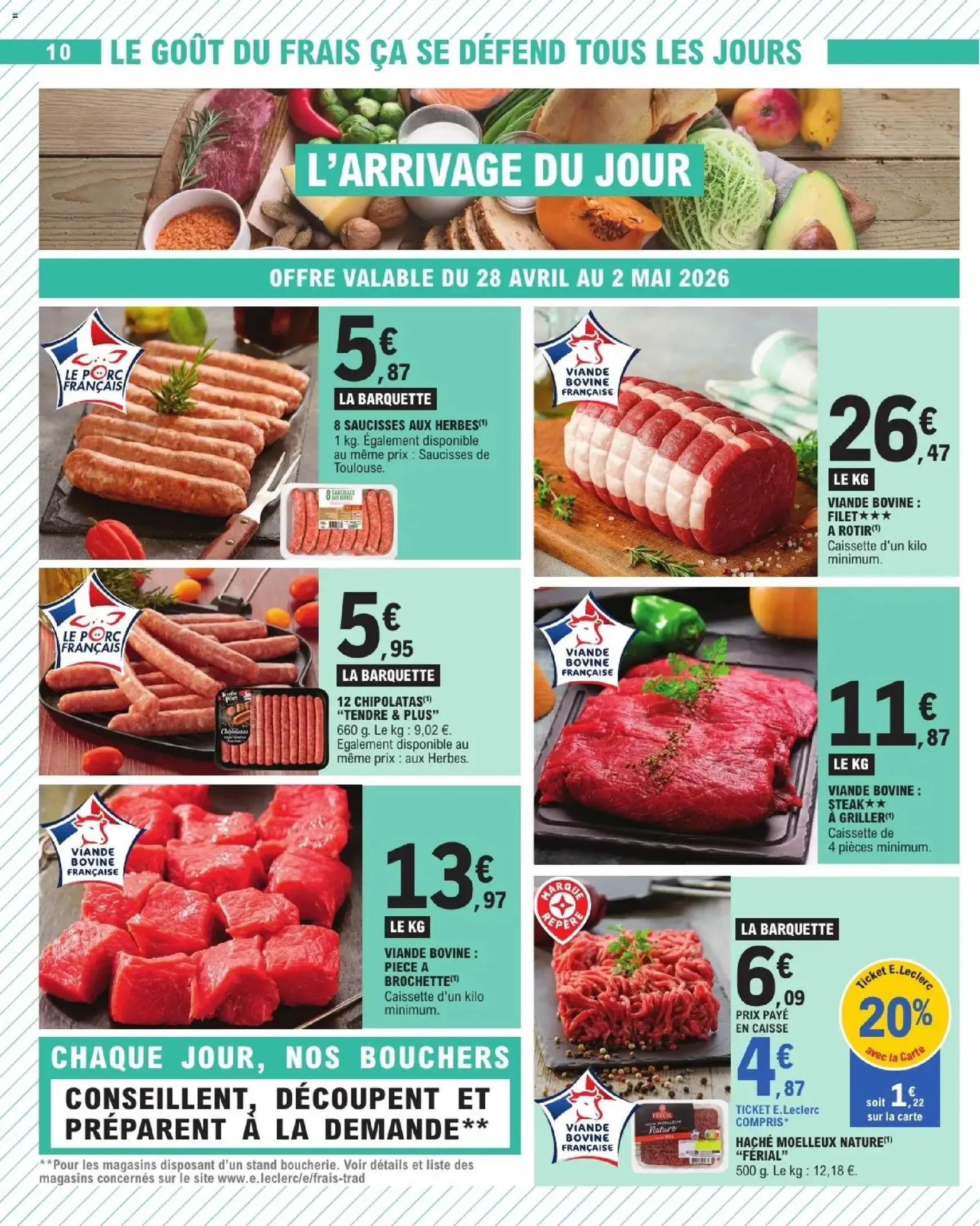 E.Leclerc catalogue de la semaine 18 - brochure valable à partir du 28/04/2026, page 10 sur 32