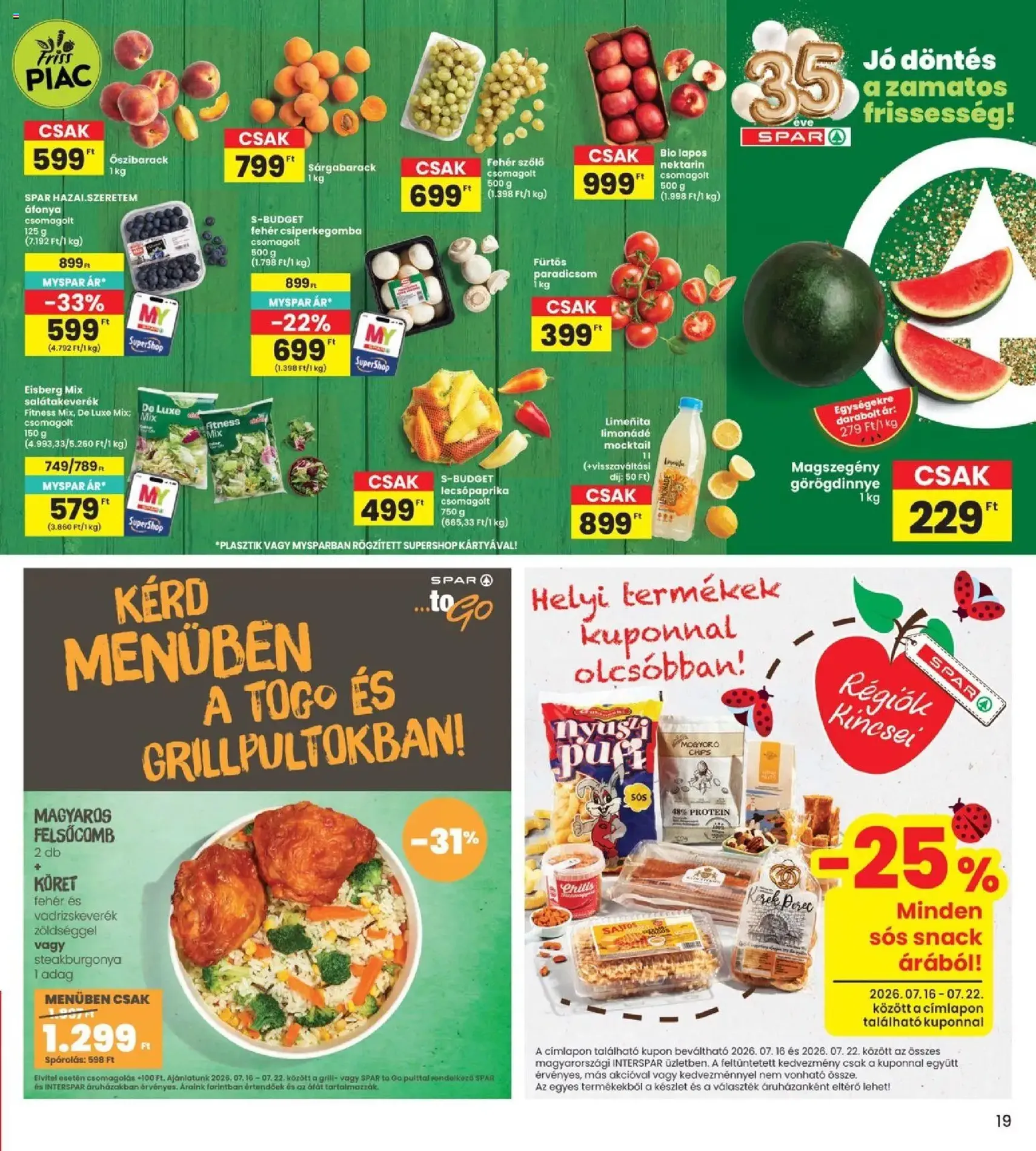 Interspar akciós újság - 2026.07.16. érvényes szórólap 19 oldal 20 oldalból