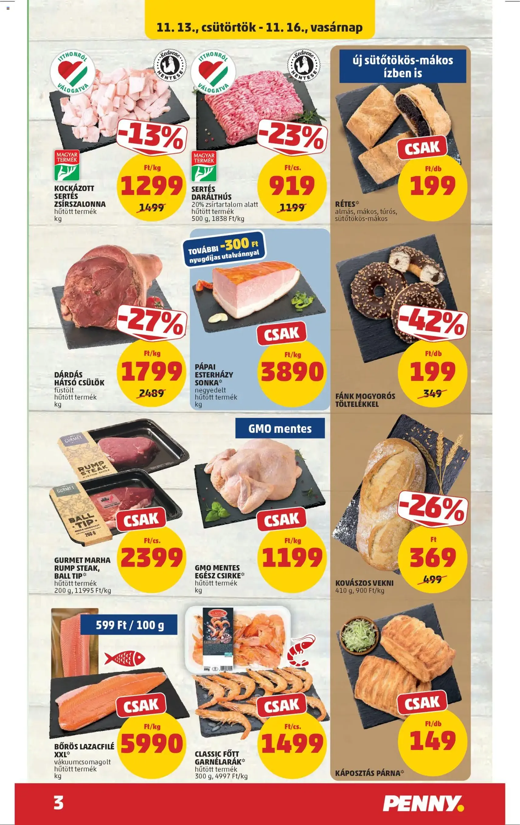 PENNY Akciós újság - 2025.11.13. érvényes szórólap 3 oldal 45 oldalból