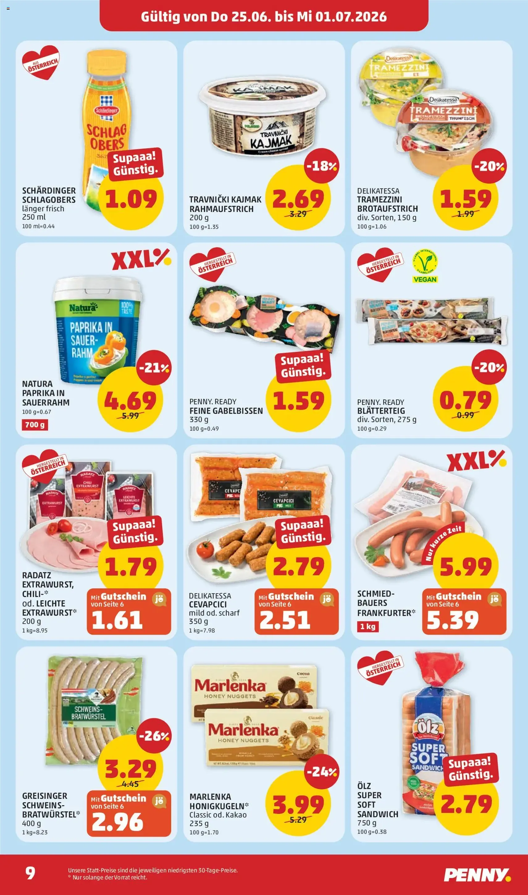 Penny Markt Flugblatt - Gültiger Prospekt ab 25.06.2026, Seite 9 von insgesamt 28
