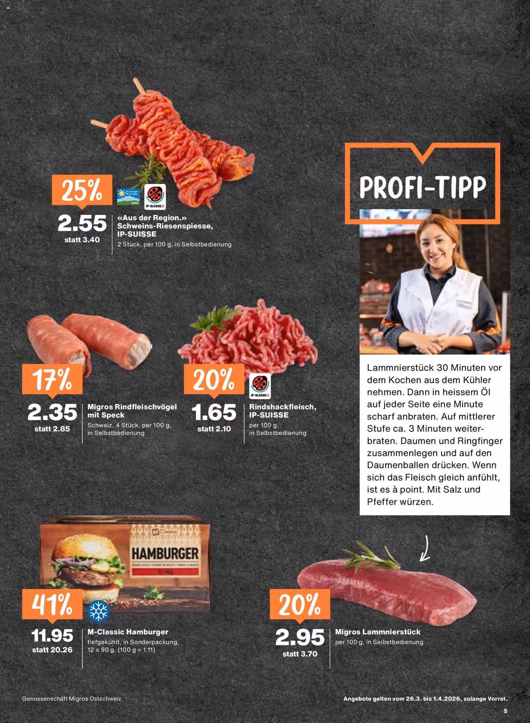 Migros aktionen - Gültiger Prospekt ab 26.03.2026, Seite 5 von insgesamt 24