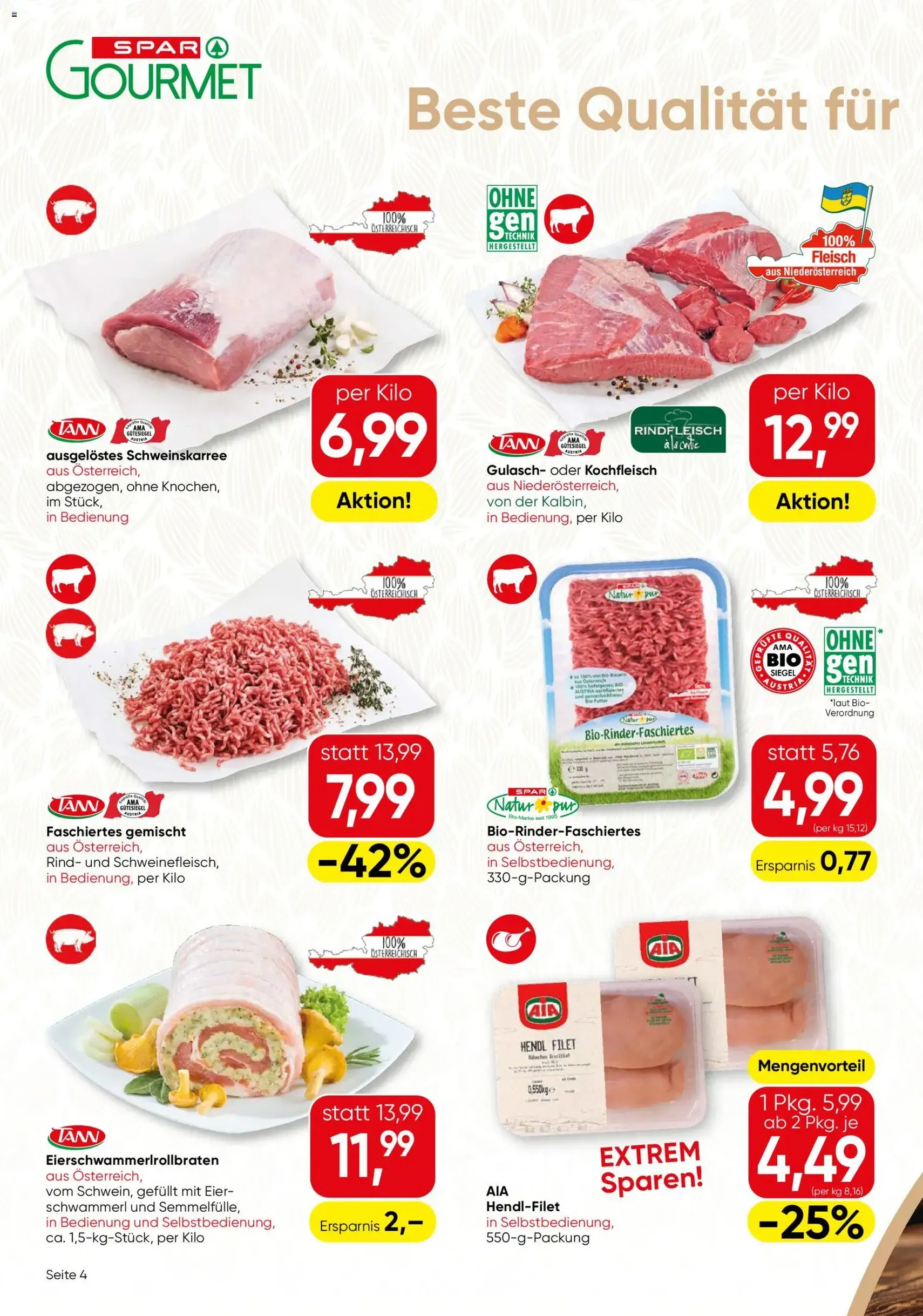 SPAR Gourmet Flugblatt - Gültiger Prospekt ab 08.10.2026, Seite 4 von insgesamt 12