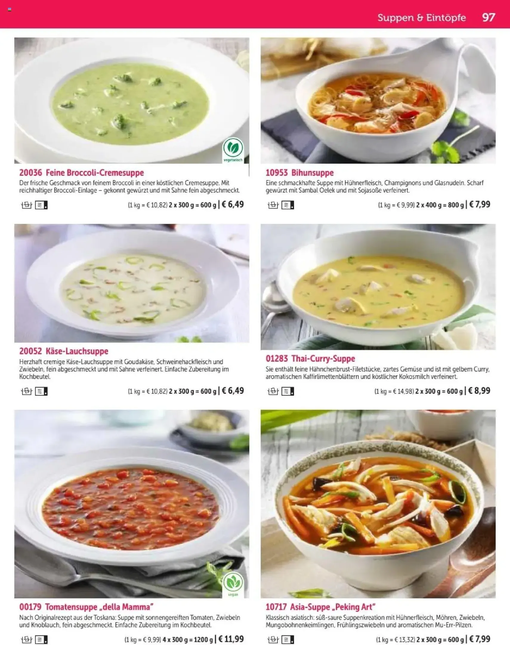 Bofrost Katalog - Gültiger Prospekt ab 07.09.2025, Seite 97 von insgesamt 148 Bofrost Katalog - Gültiger Prospekt ab 07.09.2025, Seite 97 von insgesamt 148