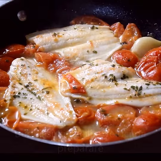Anteprima ricetta Filetti di sogliola con pomodorini