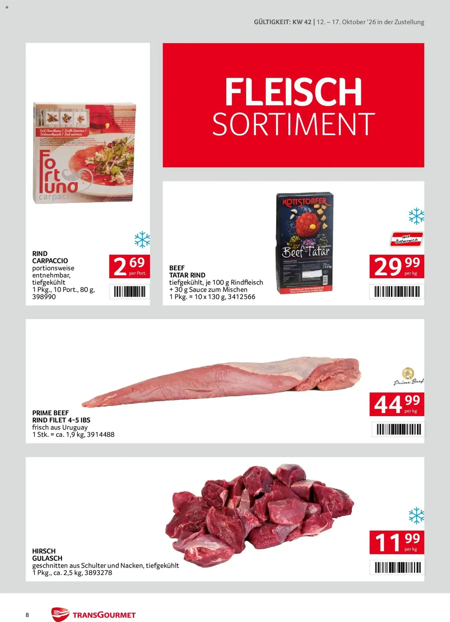 Transgourmet Flugblatt - Gültiger Prospekt ab 11.10.2026, Seite 8 von insgesamt 32