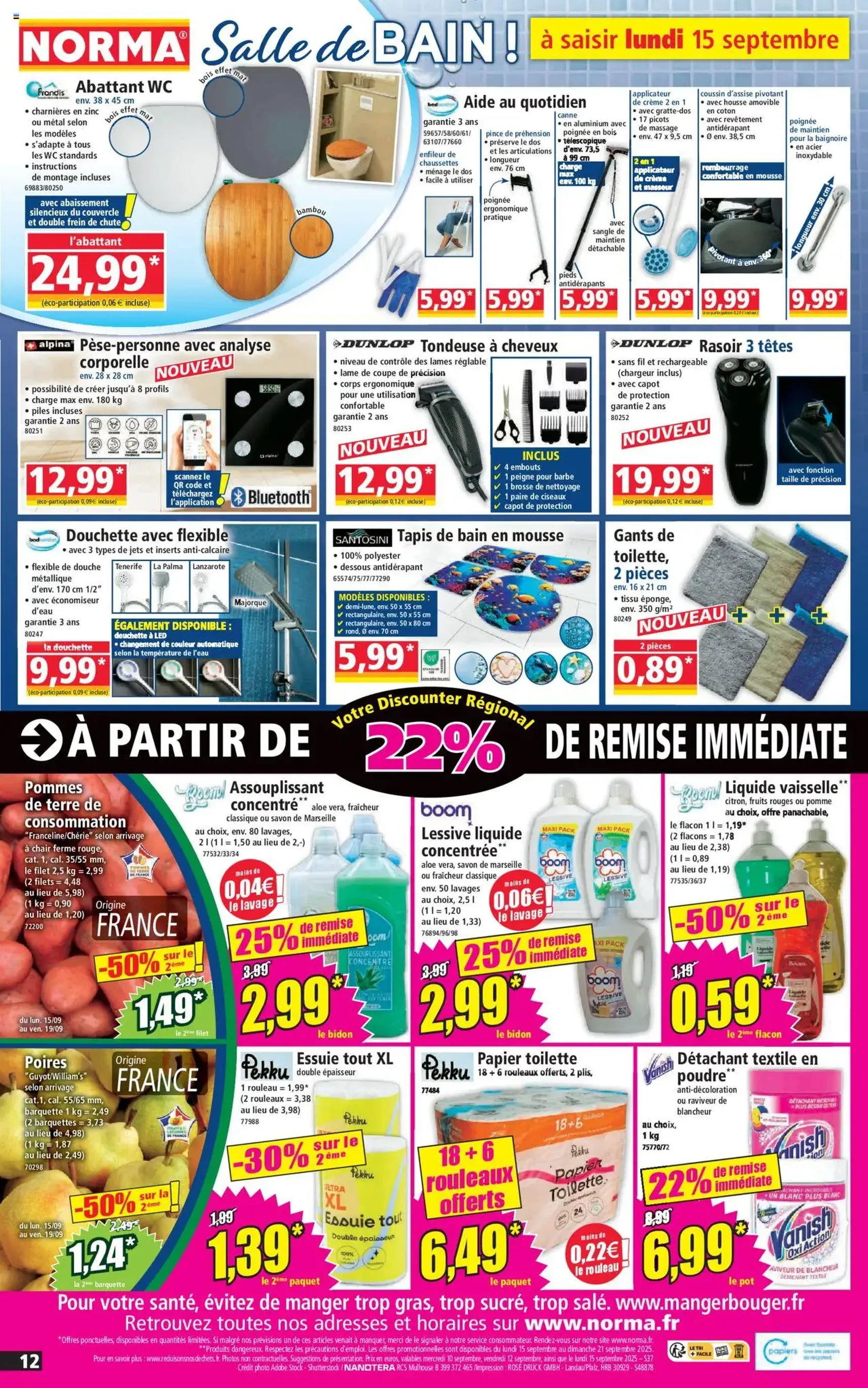 Norma catalogue - brochure valable à partir du 10/09/2025, page 12 sur 14