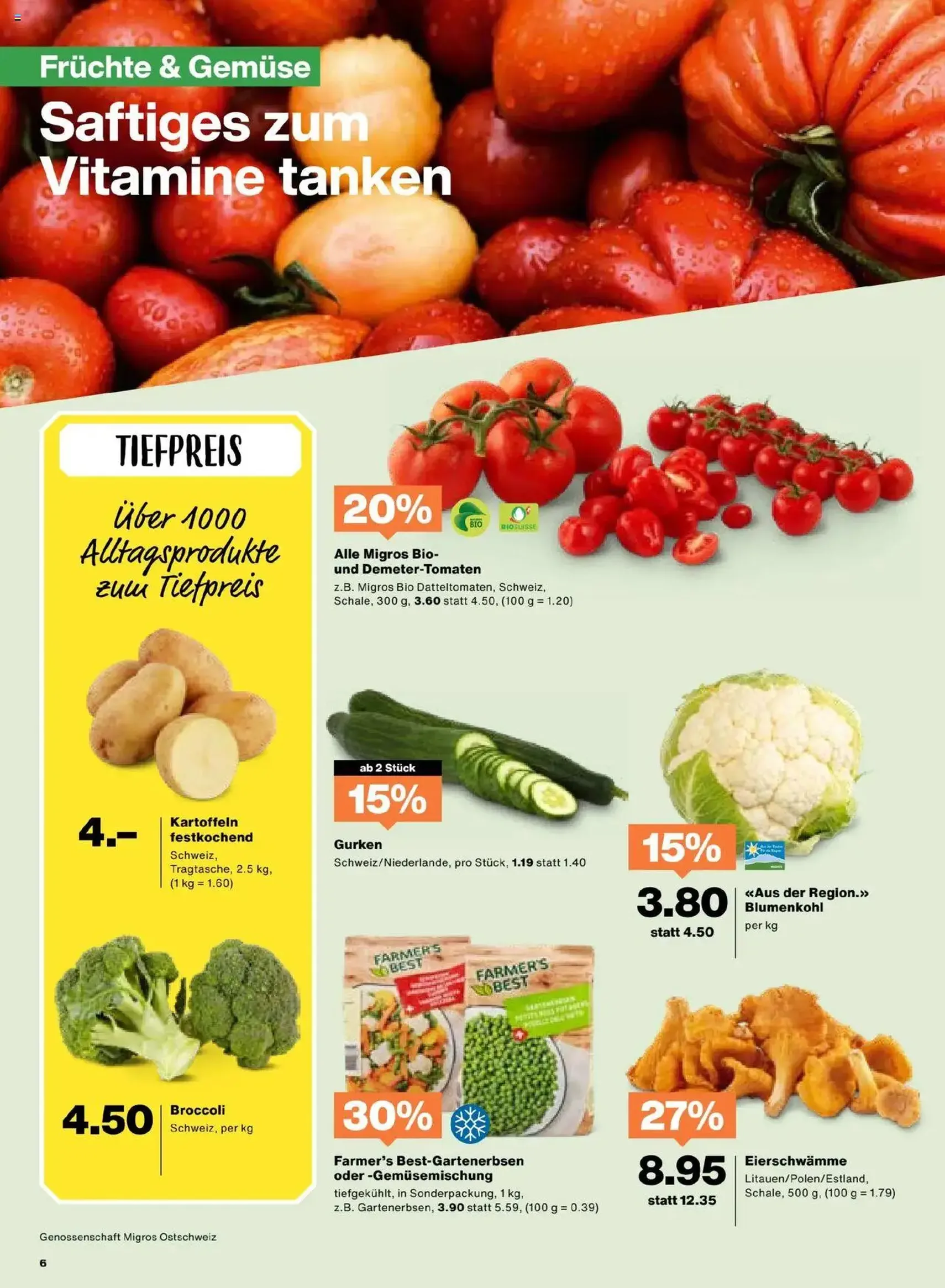 Migros Aktionen - Gültiger Prospekt ab 02.09.2025, Seite 6 von insgesamt 20 Migros Aktionen - Gültiger Prospekt ab 02.09.2025, Seite 6 von insgesamt 20