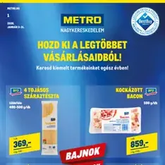 Metro - Élelmiszer és Szezonális katalógus 2026/01 - szórólap előnézete érvényes 2026.01.02. -tól