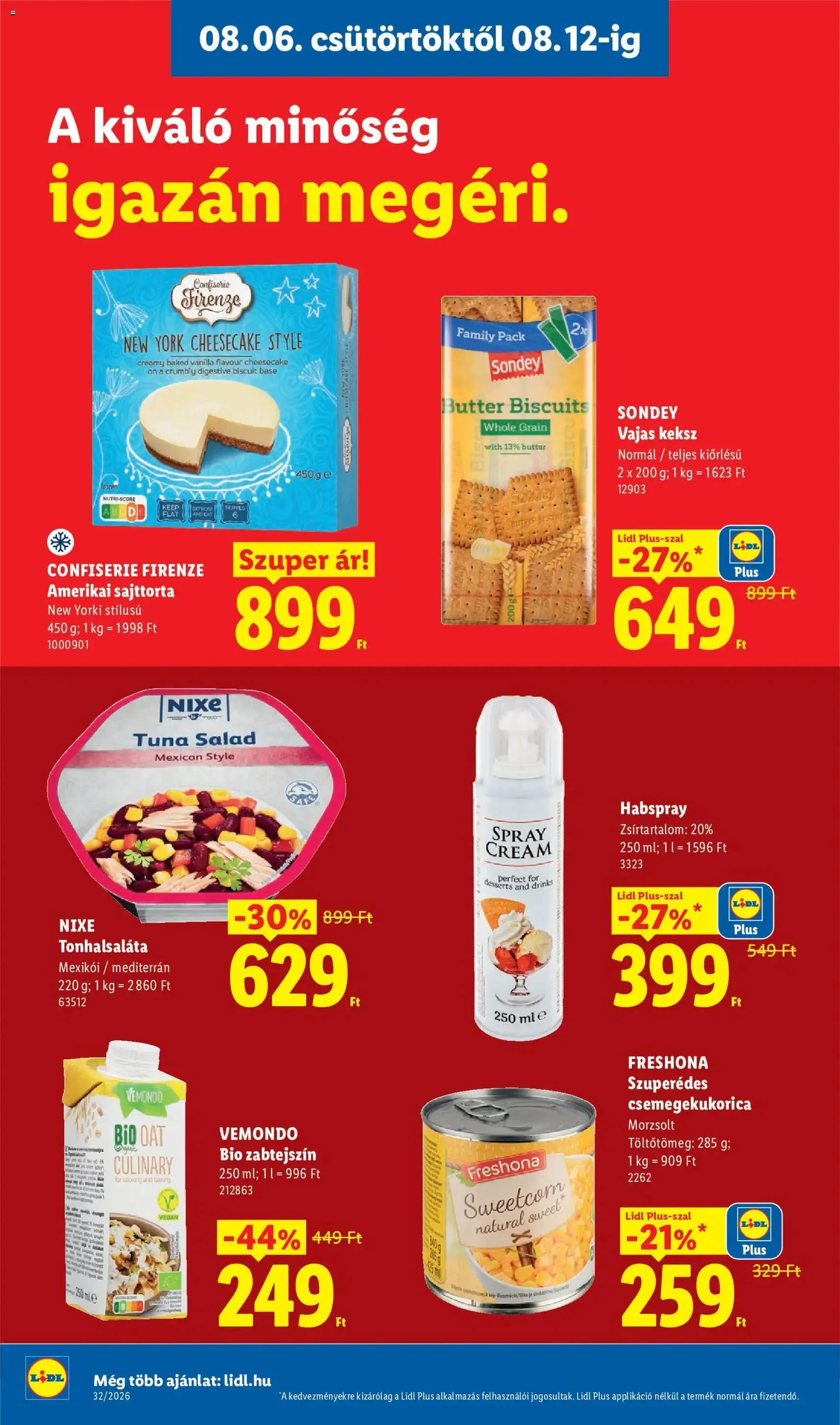 Lidl akciós újság - 2026.08.06. érvényes szórólap 14 oldal 80 oldalból