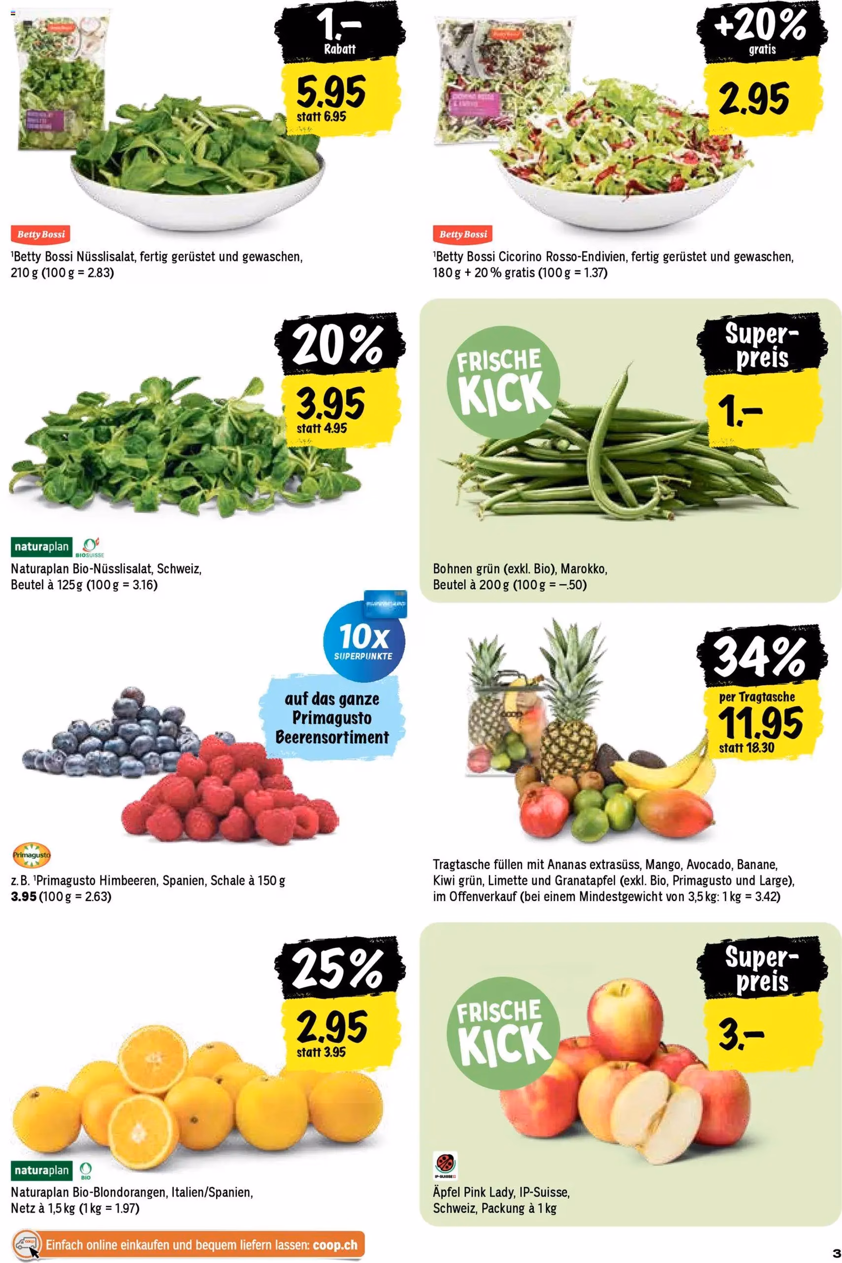 Coop aktionen - Gültiger Prospekt ab 31.03.2026, Seite 3 von insgesamt 28
