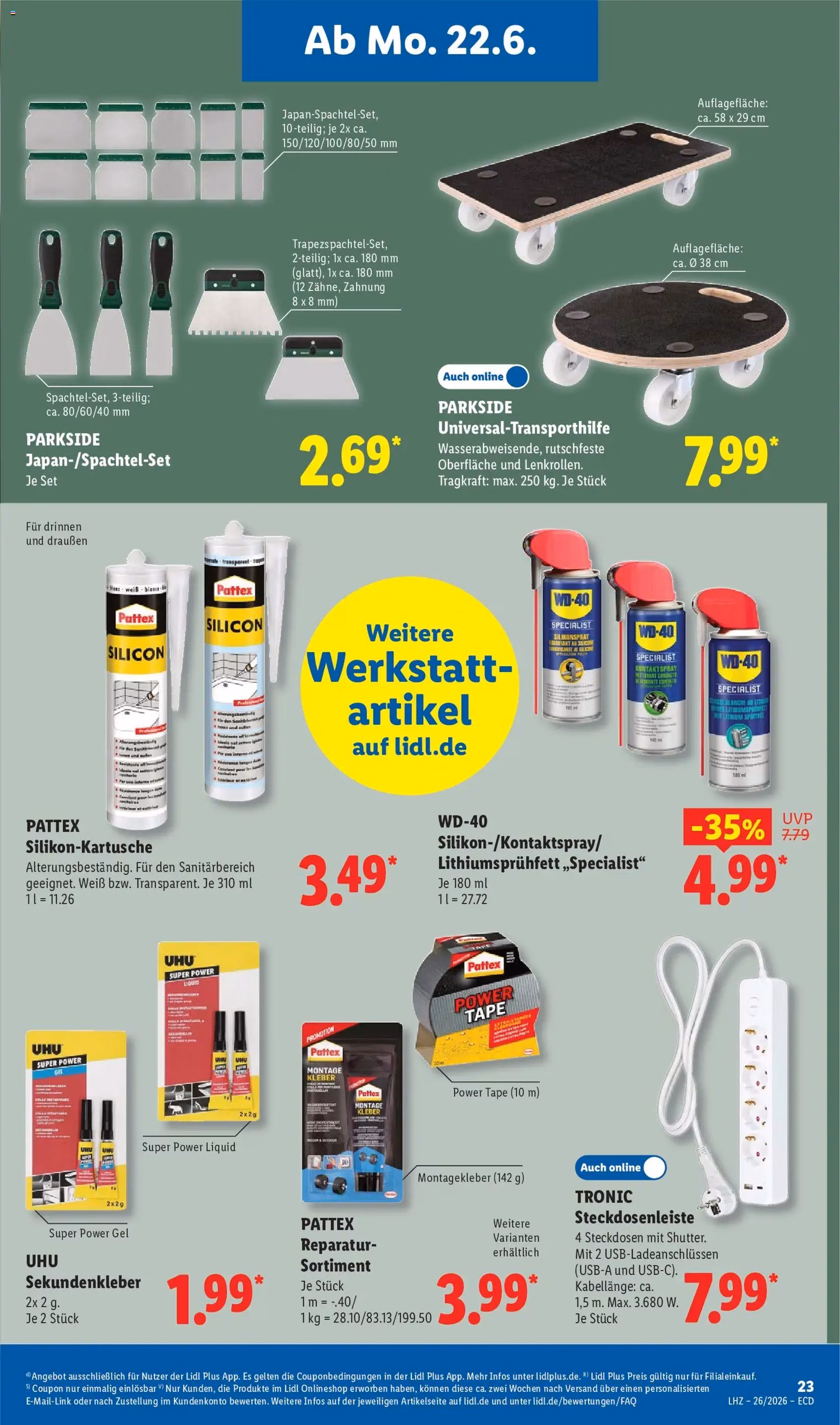 Lidl Prospekt - Gültiger Prospekt ab 22.06.2026, Seite 43 von insgesamt 70