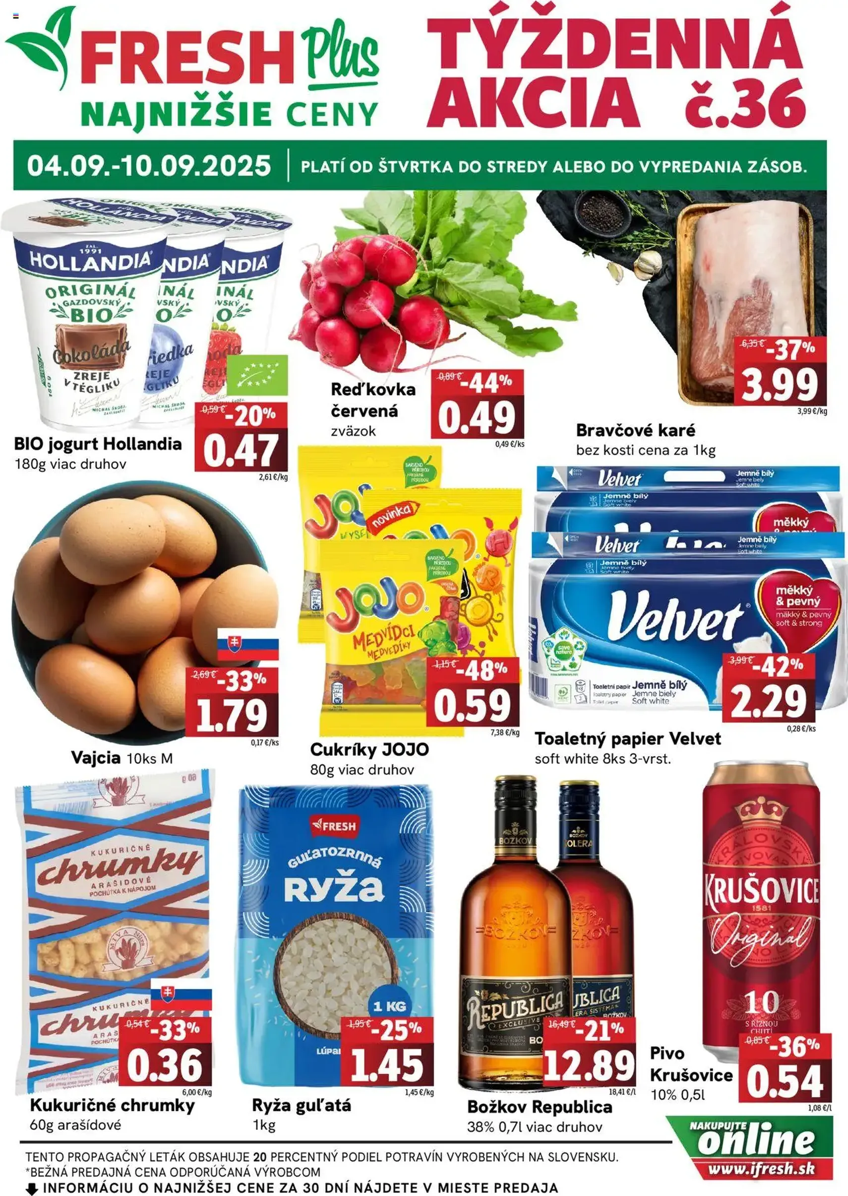 Fresh Leták - platný leták od 04.09.2025 strana 1 z 4