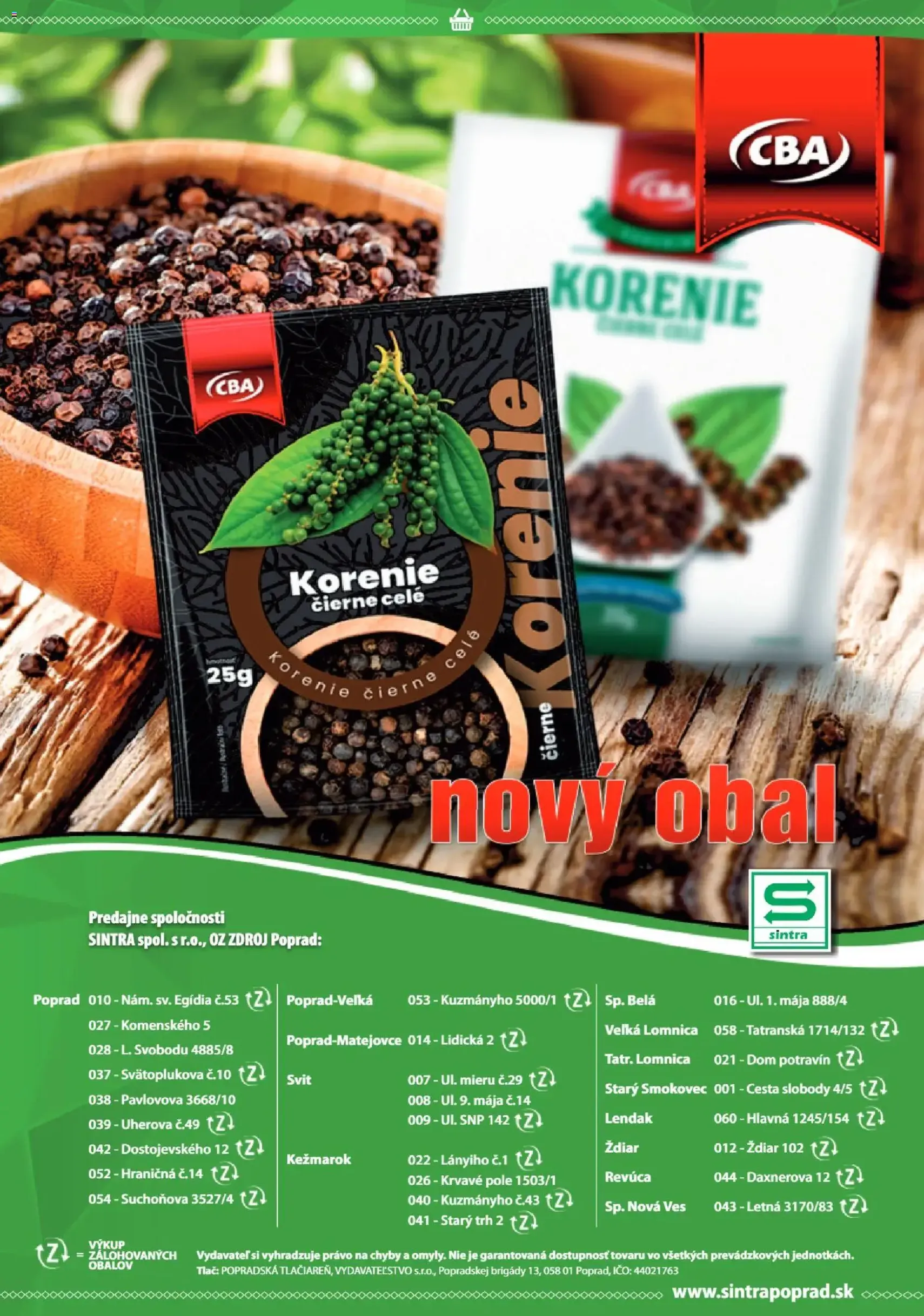 Sintra leták - platný leták od 05.02.2026 strana 24 z 24